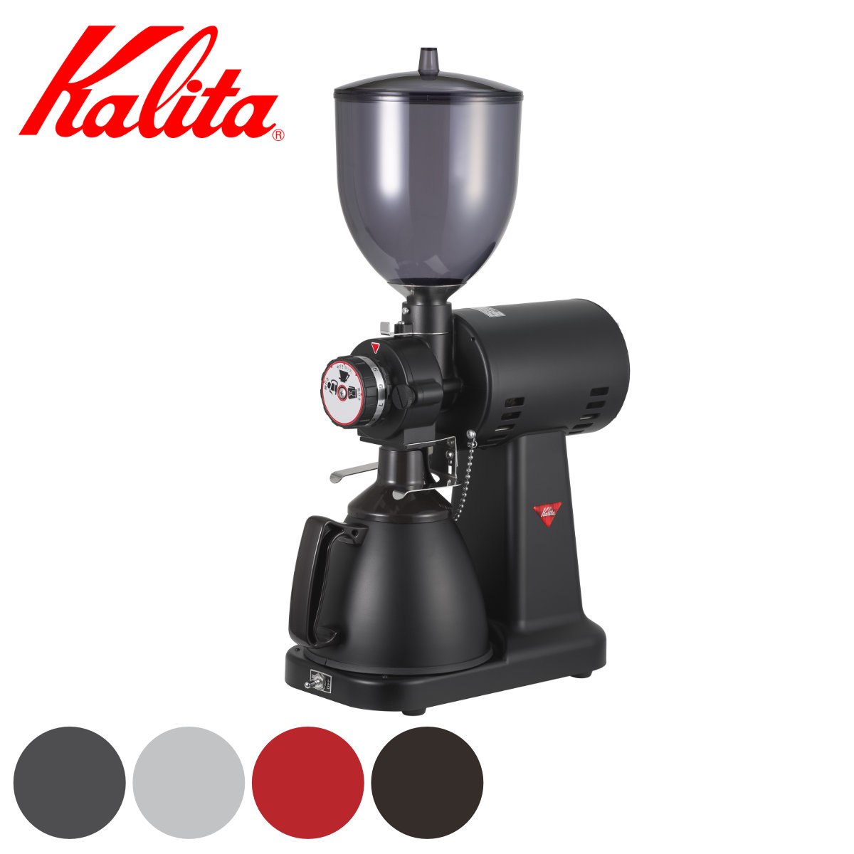 Kalita カリタ コーヒーミル ハイカット G （ 電動 日本製 コーヒー ミル 電動ミル グラインダー おしゃれ レトロ調 クラシック調 業務用 ） 【インディアンレッド】