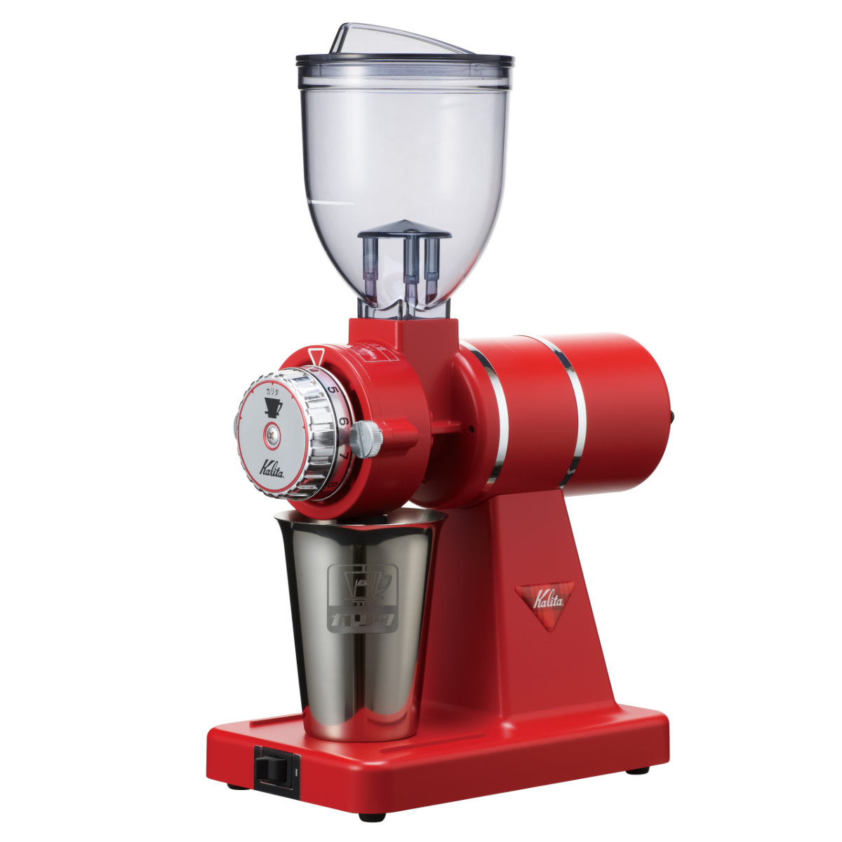 Kalita カリタ コーヒーミル ナイスカット G ( 電動 日本製 コーヒー ミル 電動ミル グラインダー おしゃれ レトロ調 クラシック調 業務用 家庭用 ) 【プレミアムブラウン】 プレミアムブラウン