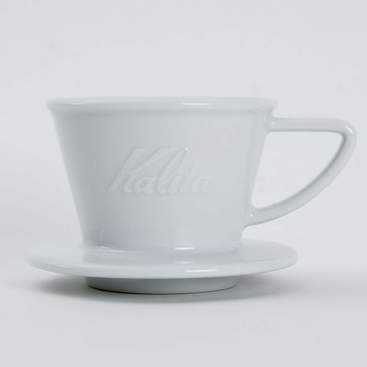 Kalita カリタ HA155 ドリッパー ウェーブ ( 1~2人用 磁器 波佐見焼 日本製 三つ穴構造 ドリップ コーヒー コーヒードリッパー おしゃれ シンプル 珈琲 用品 器具 コーヒーウェア ハンドドリップ 3つ穴 )