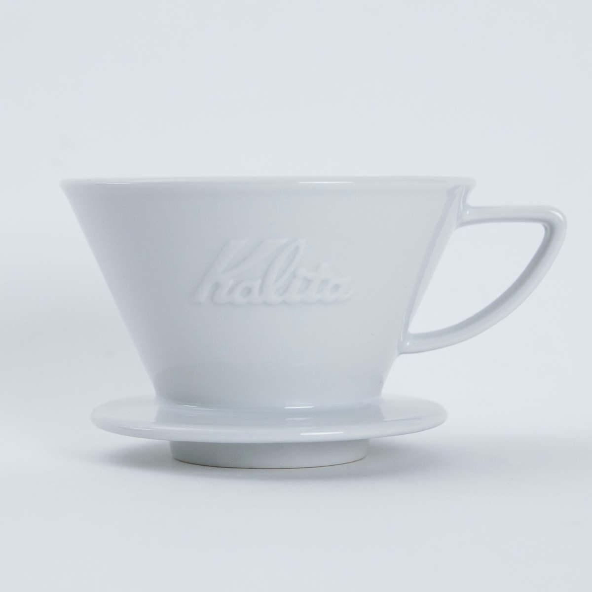 Kalita カリタ HA185 ドリッパー ウェーブ ( 2~4人用 磁器 波佐見焼 日本製 三つ穴構造 ドリップ コーヒー コーヒードリッパー おしゃれ シンプル 珈琲 用品 器具 コーヒーウェア ハンドドリップ 3つ穴 )
