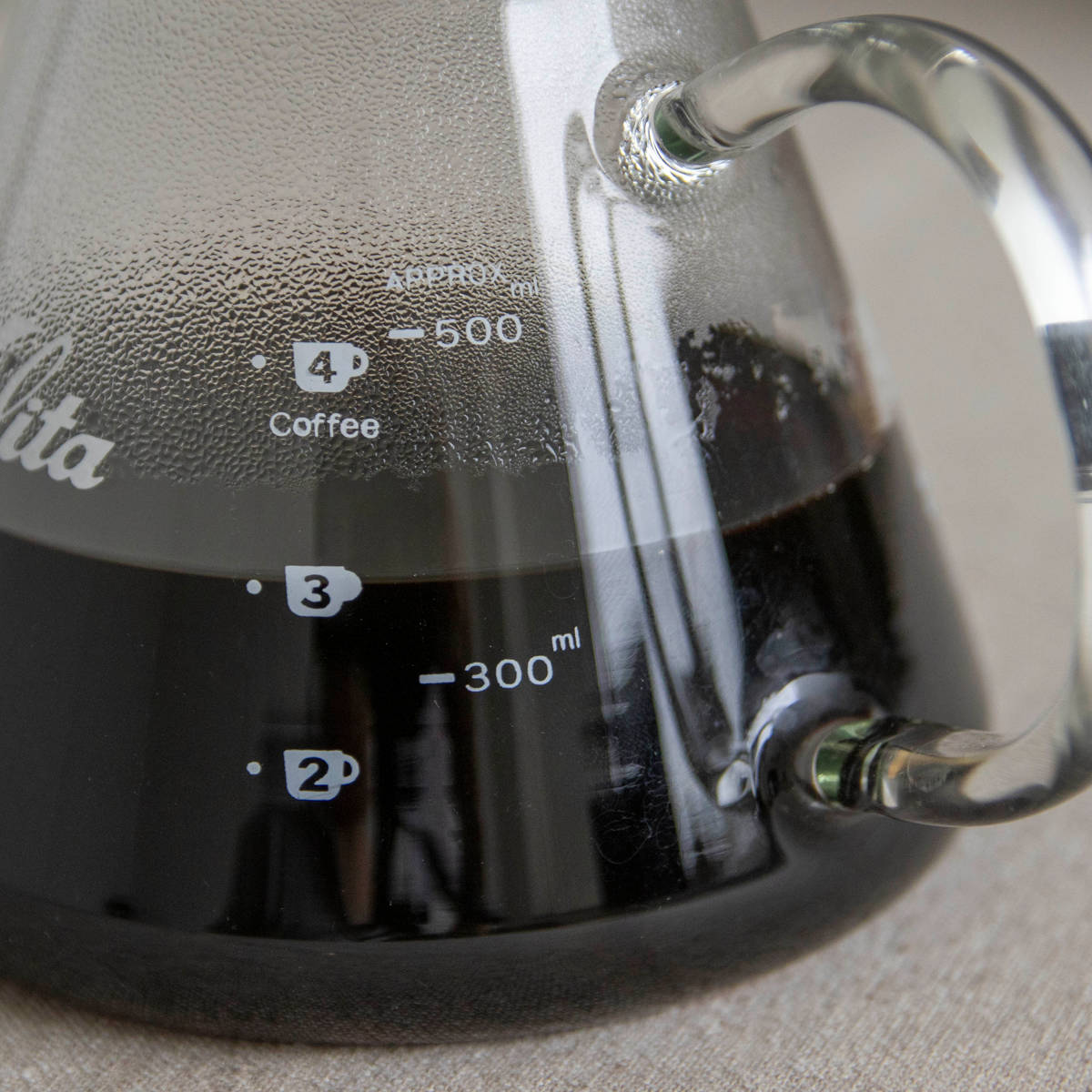 Kalita カリタ コーヒーサーバー 500ml 500 サーバー G ( 2~4人用 ガラス 耐熱ガラス 電子レンジ対応 おしゃれ シンプル コーヒー 容器 )