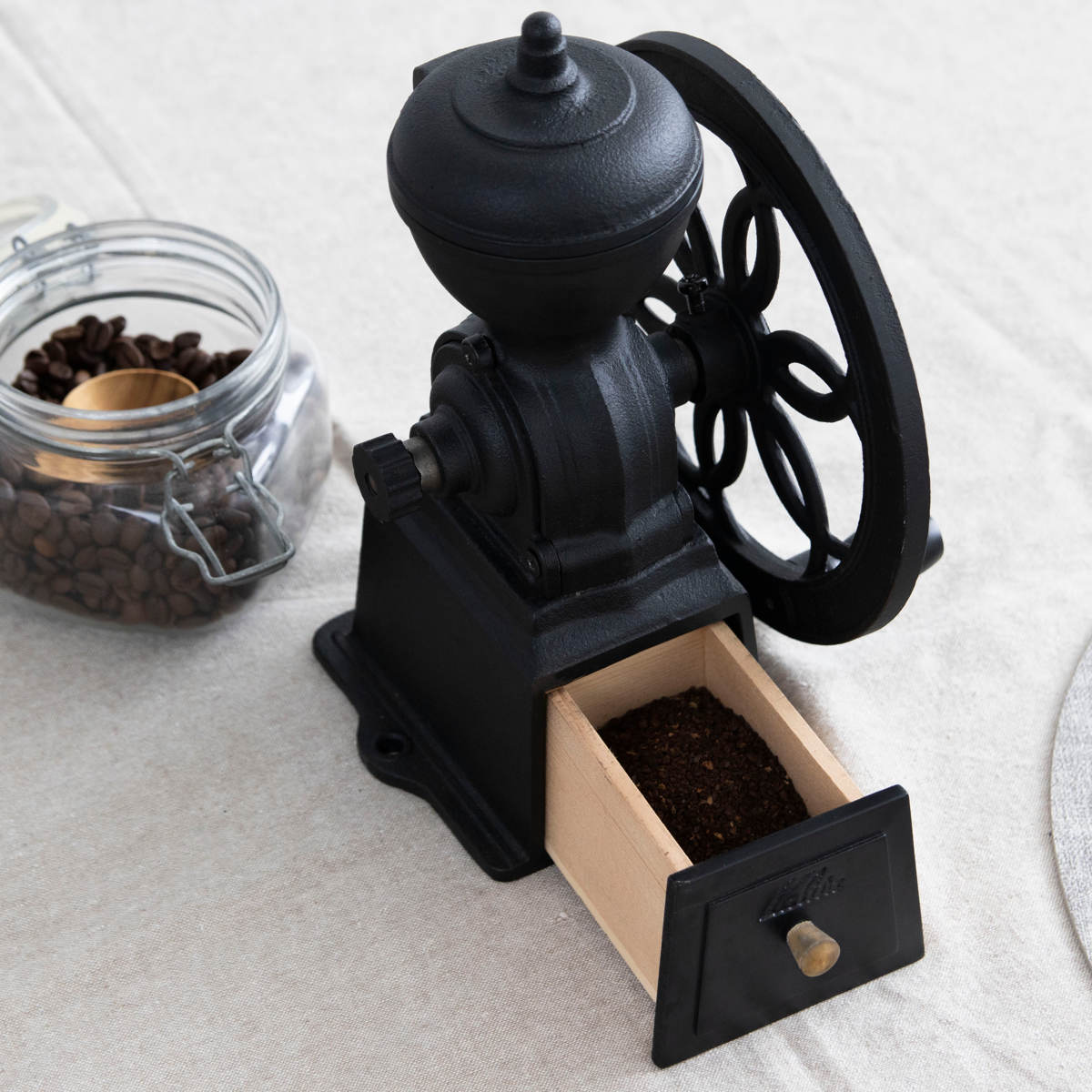 Kalita カリタ コーヒーミル ダイヤ ミル N ( 日本製 手挽き コーヒー コーヒー豆 おしゃれ レトロ クラシック 手動 ハンドコーヒーミル コーヒーグラインダー ) 【ブラック】 ブラック