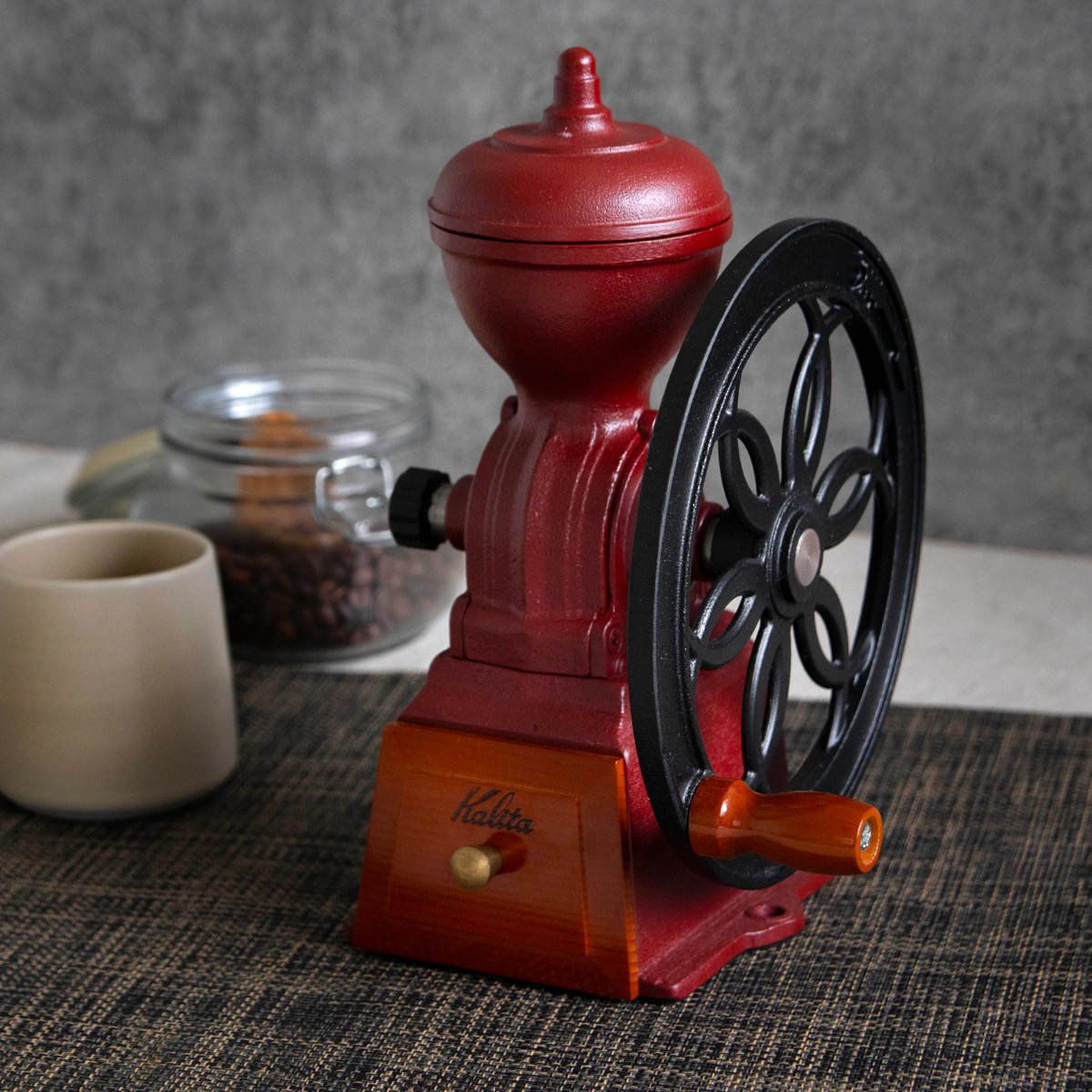 Kalita カリタ コーヒーミル ダイヤ ミル N ( 日本製 手挽き コーヒー コーヒー豆 おしゃれ レトロ クラシック 手動 ハンドコーヒーミル コーヒーグラインダー ) 【ブラック】 ブラック