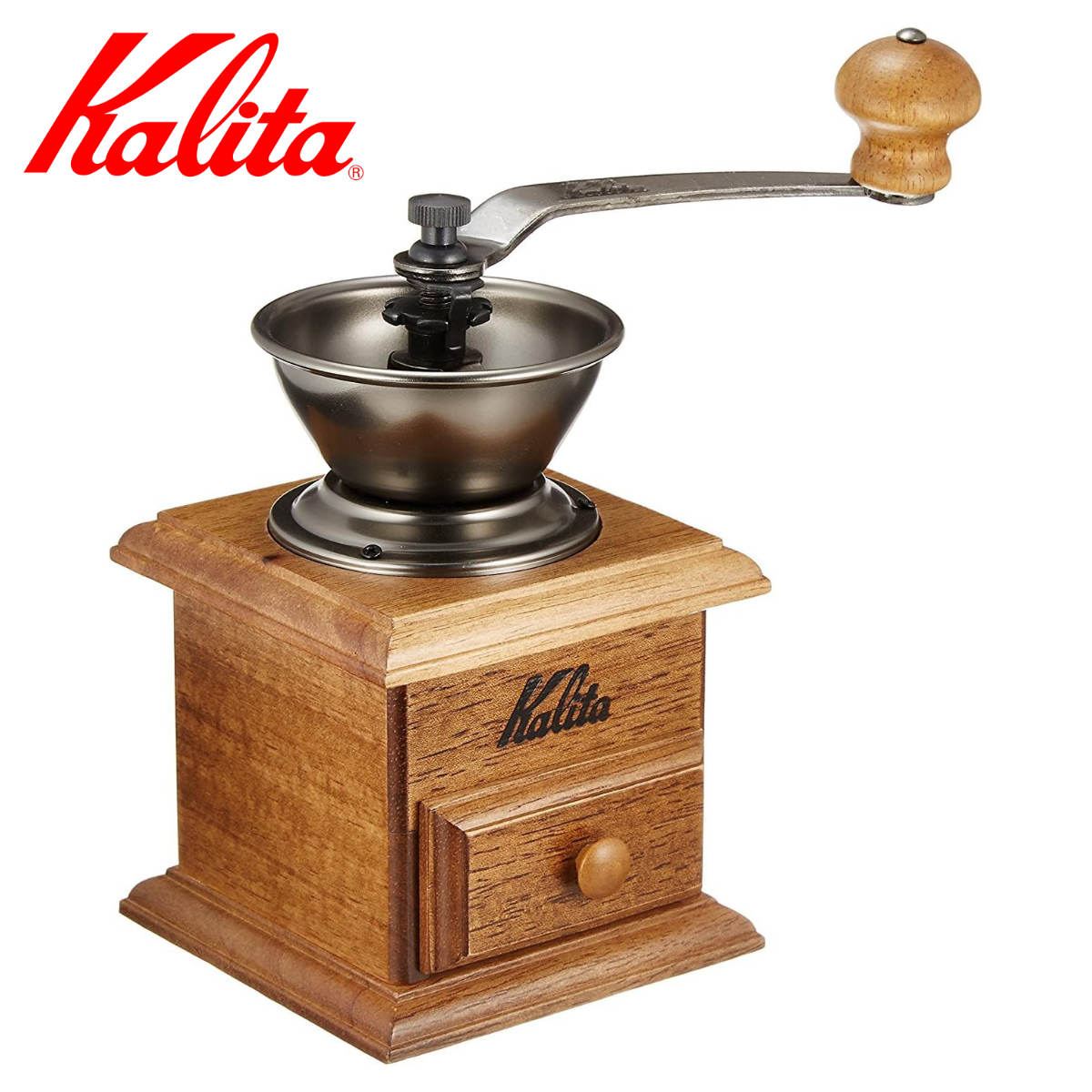 Kalita カリタ コーヒーミル ミニミル ac （ コーヒー ミル 手挽き コーヒー豆 おしゃれ レトロ クラシック 手動 ハンドコーヒーミル コーヒーグラインダー ）