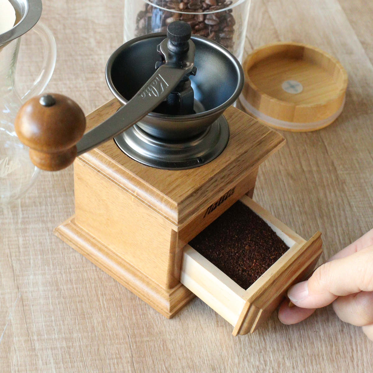 Kalita カリタ コーヒーミル ミニミル ac ( コーヒー ミル 手挽き コーヒー豆 おしゃれ レトロ クラシック 手動 ハンドコーヒーミル コーヒーグラインダー )