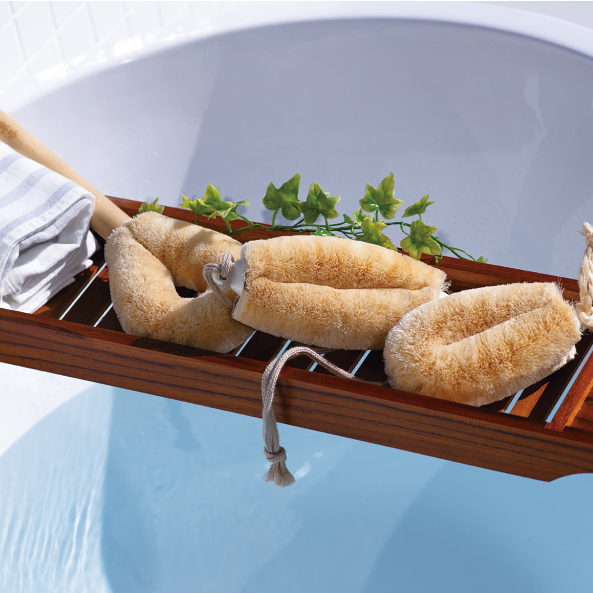 亀の子束子西尾商店 ボディたわし ひも付 サトオさん とてもやわらかい ( ボディブラシ ブラシ たわし 束子 ボディ 体 からだ サイザル麻 天然素材 体洗い 身体洗い ボディケア バスグッズ お風呂 入浴 )