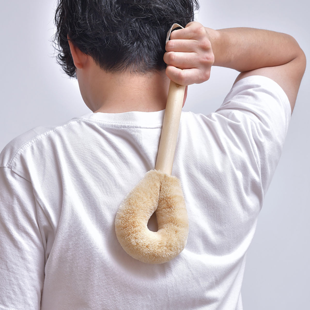 亀の子束子西尾商店 ボディたわし 柄付 タムラさん やわらかい ( ボディブラシ ブラシ たわし 束子 ボディ 体 からだ サイザル麻 パーム 天然素材 体洗い 身体洗い ボディケア バスグッズ お風呂 入浴 )