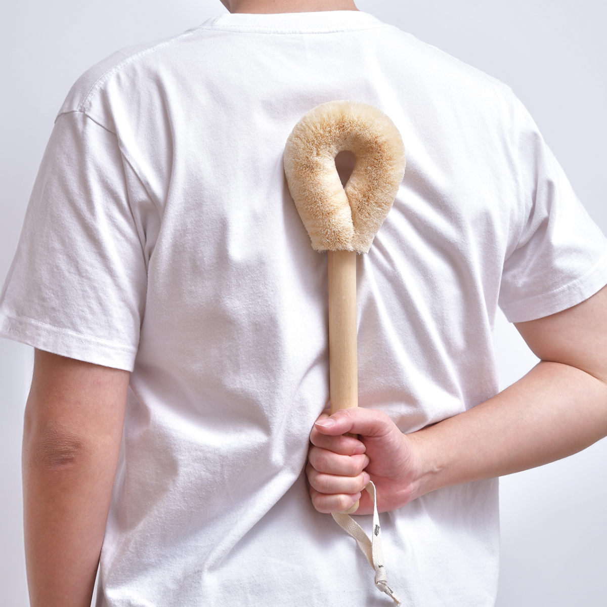 亀の子束子西尾商店 ボディたわし 柄付 タムラさん やわらかい ( ボディブラシ ブラシ たわし 束子 ボディ 体 からだ サイザル麻 パーム 天然素材 体洗い 身体洗い ボディケア バスグッズ お風呂 入浴 )