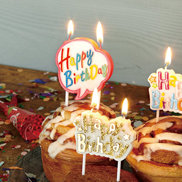 キャンドル ろうそく 誕生日 バースデーキャンドル バースデーケーキキャンドル フキダシ （ ローソク ロウソク ケーキ用 バースデーキャ
