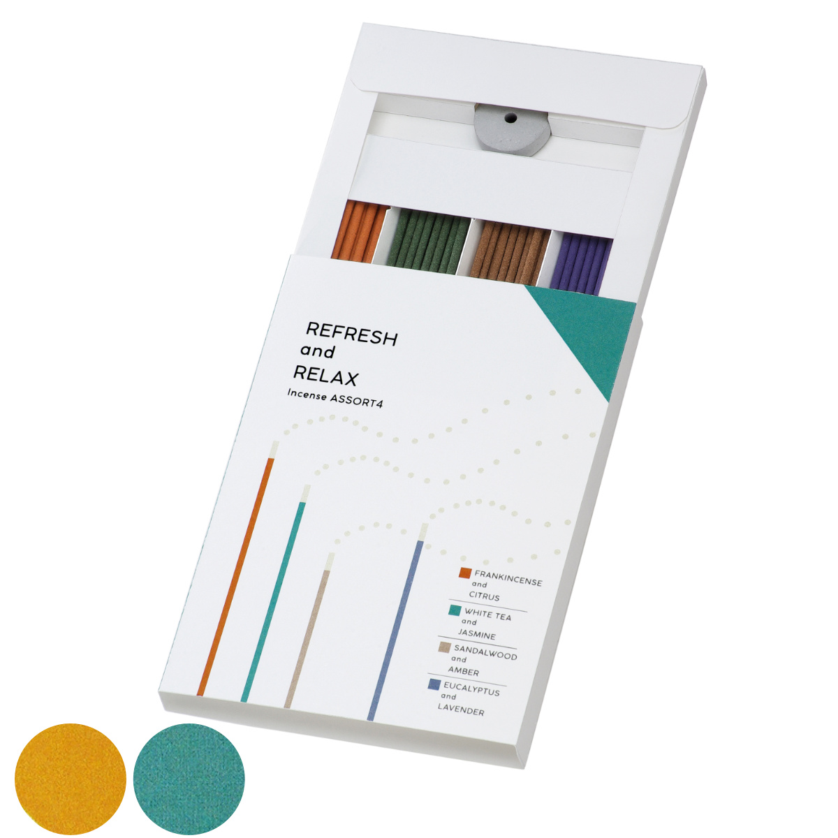 お香 香る線香 アソート 4種 各20本 ( 日本製 スティック フレグランス 香り 癒やし 癒し スティック型 インセンススティック 香立て付き おしゃれ インセンス 持続時間20分 室内香 リラックス 玄関 リビング ルームフレグランス ) 【リフレッシュ×リラックス】
