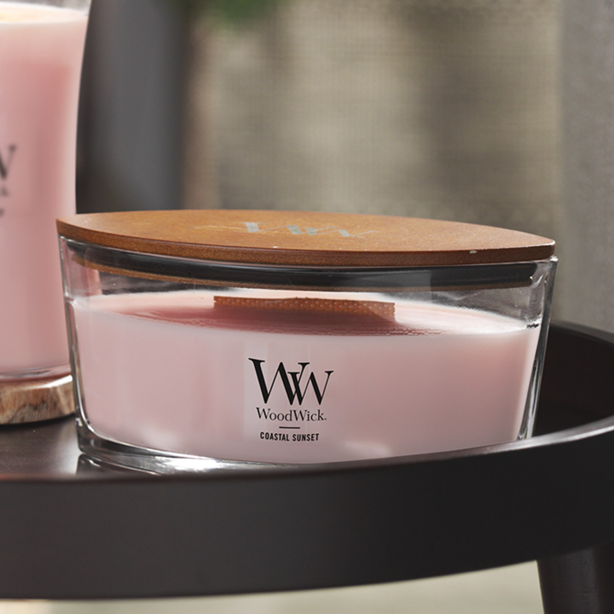 アロマキャンドル ウッドウィック WoodWick ハースウィック シェード付き ( アロマ キャンドル ギフト ソイワックス 蓋付き おしゃれ 香り 木芯 焚き火 フレグランスキャンドル トリロジーハースウィック 木製芯 鉄製シェード ) 【テンペスト】 テンペスト