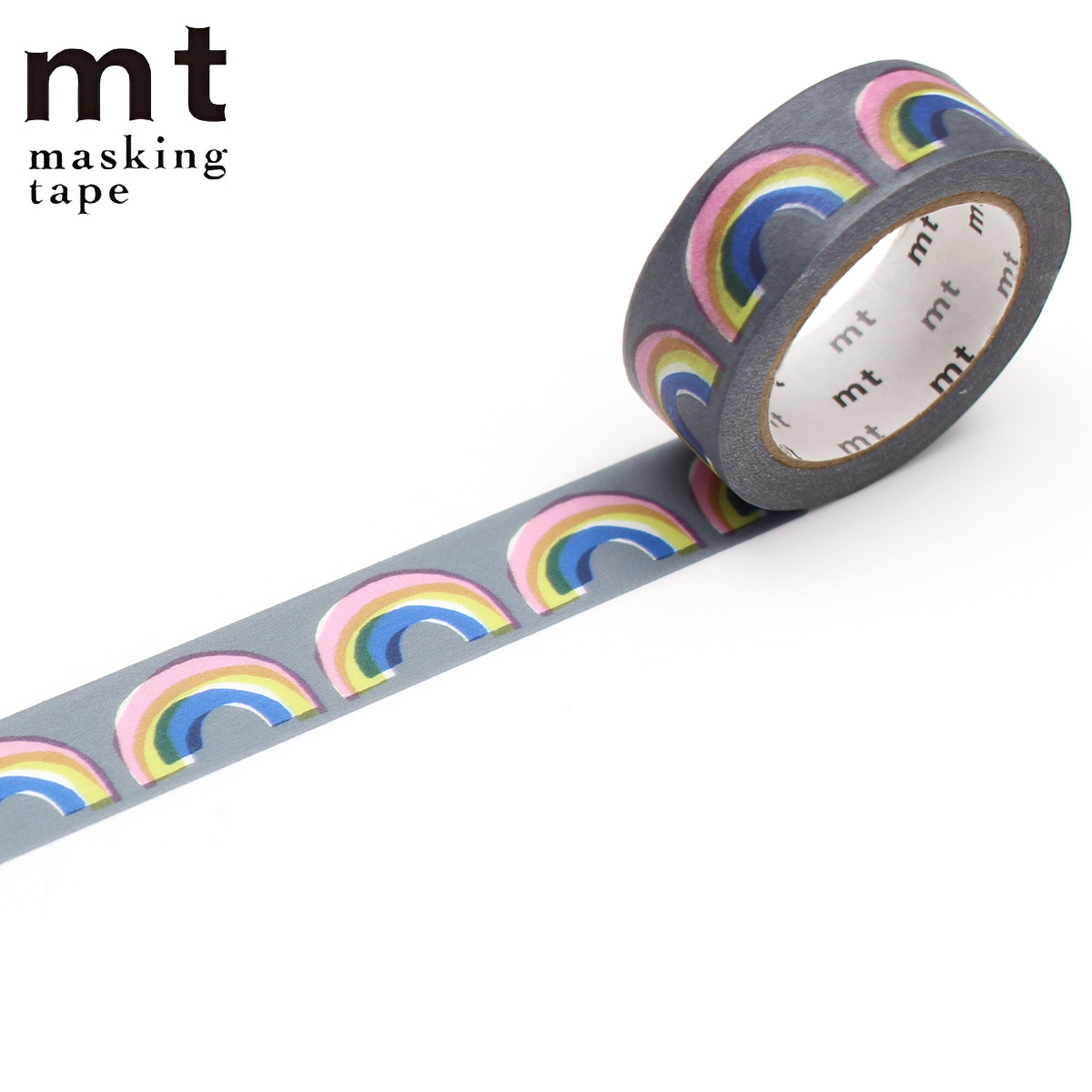 マスキングテープ mt OTTAIPNU niji 15mm×7m （ マステ カモ井 カモ井加工紙 貼ってはがせる シール ステッカー エムティー ラッピング