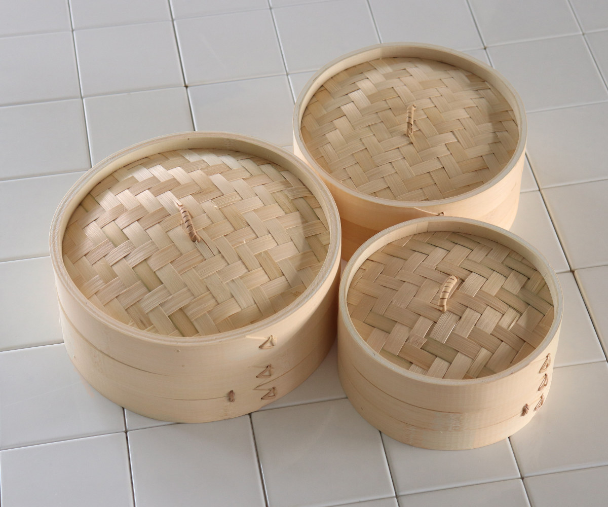 せいろ+鍋セット 24cm用 ( セイロ 鍋付き 鍋 セット 蒸し器 ガス火対応 IH対応 蒸籠 竹 蒸し鍋 24cm 中華蒸篭 中華蒸籠 点心 飲茶 小籠包 焼売 肉まん シュウマイ ステンレス鍋 調理鍋 万能鍋 両手鍋 )