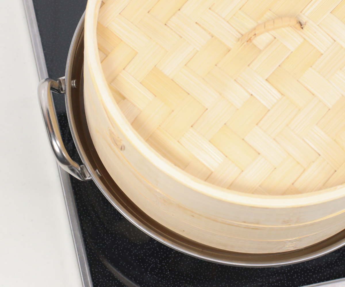 せいろ+鍋セット 24cm用 ( セイロ 鍋付き 鍋 セット 蒸し器 ガス火対応 IH対応 蒸籠 竹 蒸し鍋 24cm 中華蒸篭 中華蒸籠 点心 飲茶 小籠包 焼売 肉まん シュウマイ ステンレス鍋 調理鍋 万能鍋 両手鍋 )