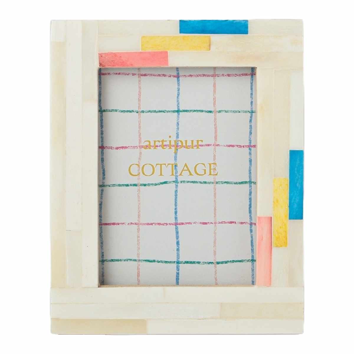 フォトフレーム ボーンミニフレーム L 名刺 チェキ キャメルボーン ( 写真立て フォトスタンド 写真 ミニ 小さめ インスタントカメラ ポップ トレカフレーム トレカ インテリア 韓国 カラフル アクセント 壁掛け 縦 横 ) 【ミックス】 ミックス