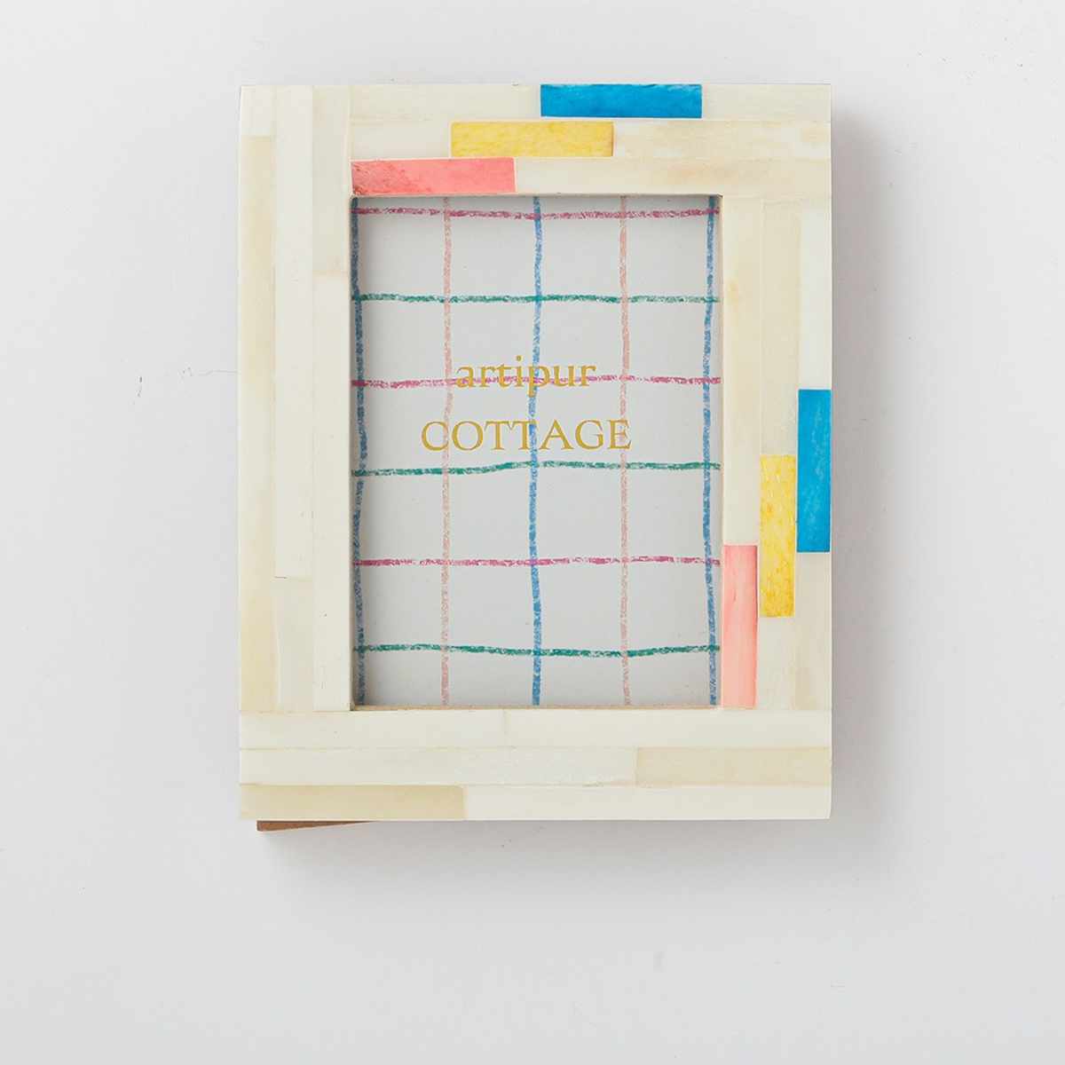 フォトフレーム ボーンミニフレーム L 名刺 チェキ キャメルボーン ( 写真立て フォトスタンド 写真 ミニ 小さめ インスタントカメラ ポップ トレカフレーム トレカ インテリア 韓国 カラフル アクセント 壁掛け 縦 横 ) 【ミックス】 ミックス