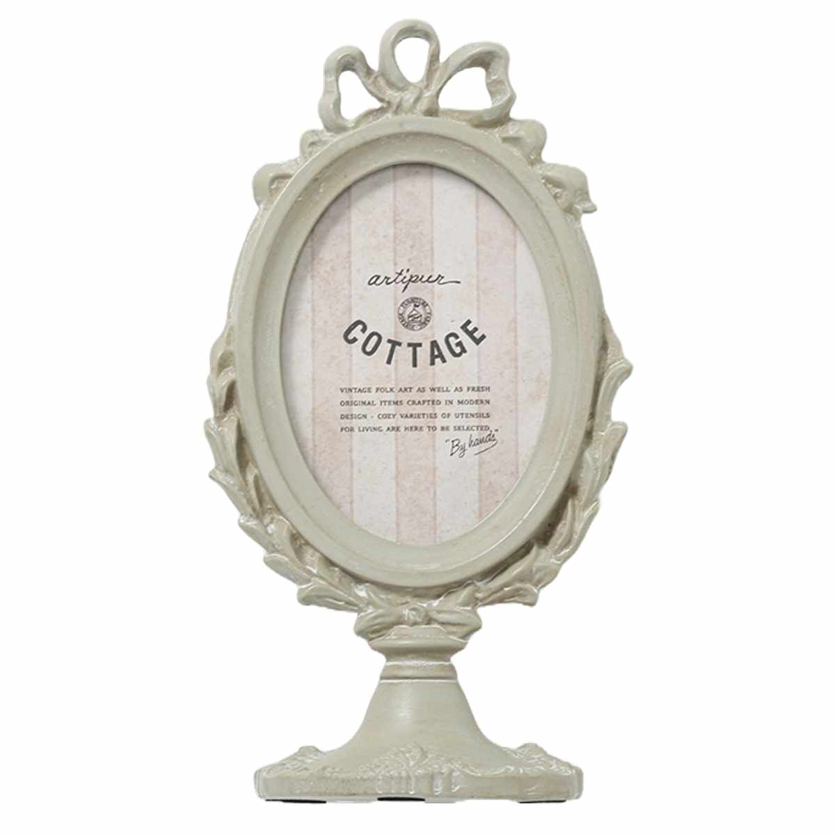 フォトフレーム フォトスタンド オーバル レジン ( 写真立て 写真 フレーム ミニ 小さめ 楕円形 アンティーク調 幅9.5cm ウエディングフォト 置き型 ウェルカムスペース ディスプレイ 写真フレーム 写真入れ ウエディング ) 【ゴールド】 ゴールド