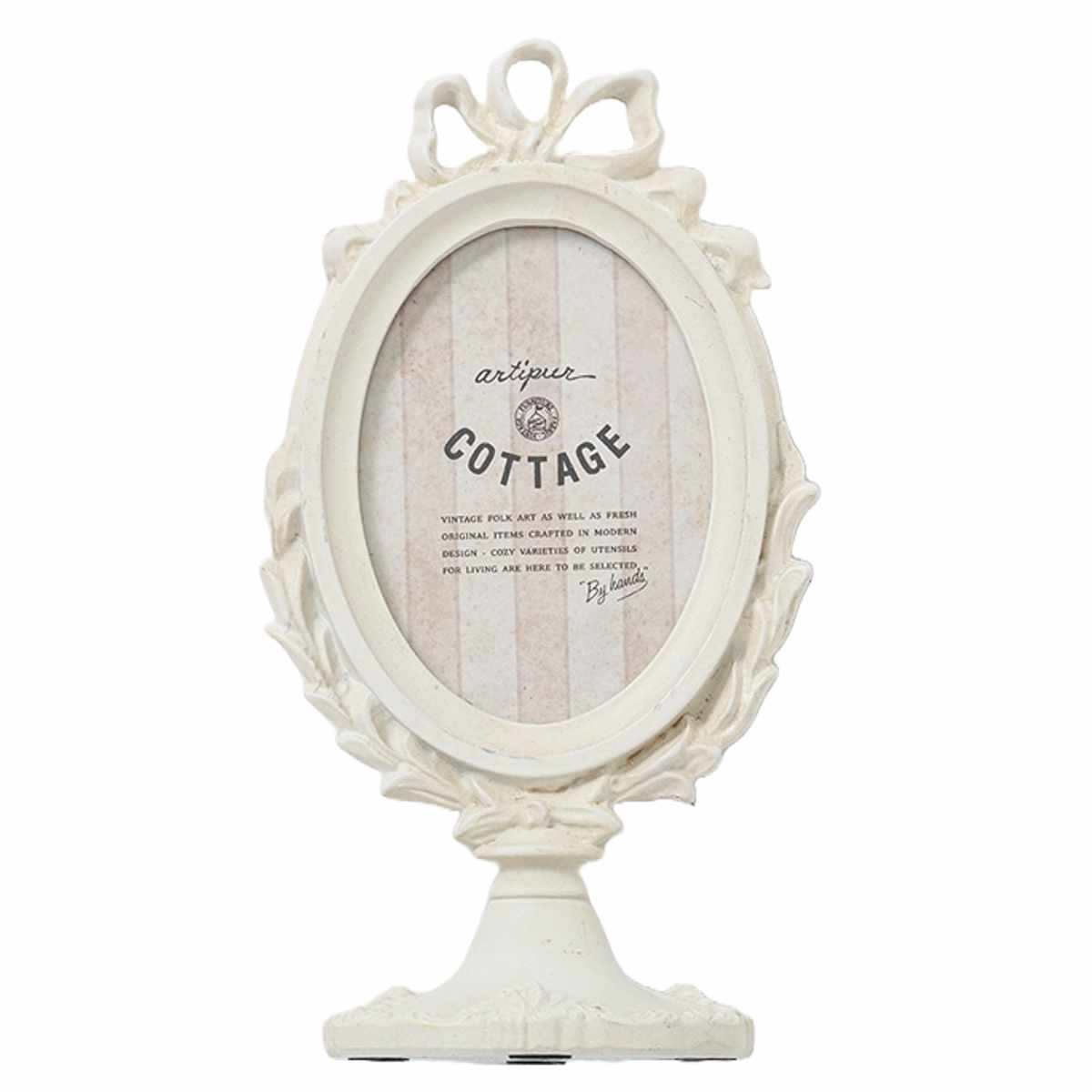 フォトフレーム フォトスタンド オーバル レジン ( 写真立て 写真 フレーム ミニ 小さめ 楕円形 アンティーク調 幅9.5cm ウエディングフォト 置き型 ウェルカムスペース ディスプレイ 写真フレーム 写真入れ ウエディング ) 【ゴールド】 ゴールド