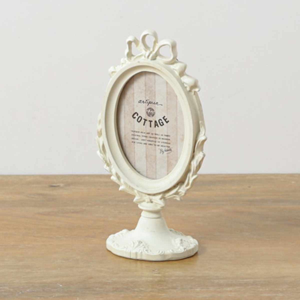 フォトフレーム フォトスタンド オーバル レジン ( 写真立て 写真 フレーム ミニ 小さめ 楕円形 アンティーク調 幅9.5cm ウエディングフォト 置き型 ウェルカムスペース ディスプレイ 写真フレーム 写真入れ ウエディング ) 【ゴールド】 ゴールド