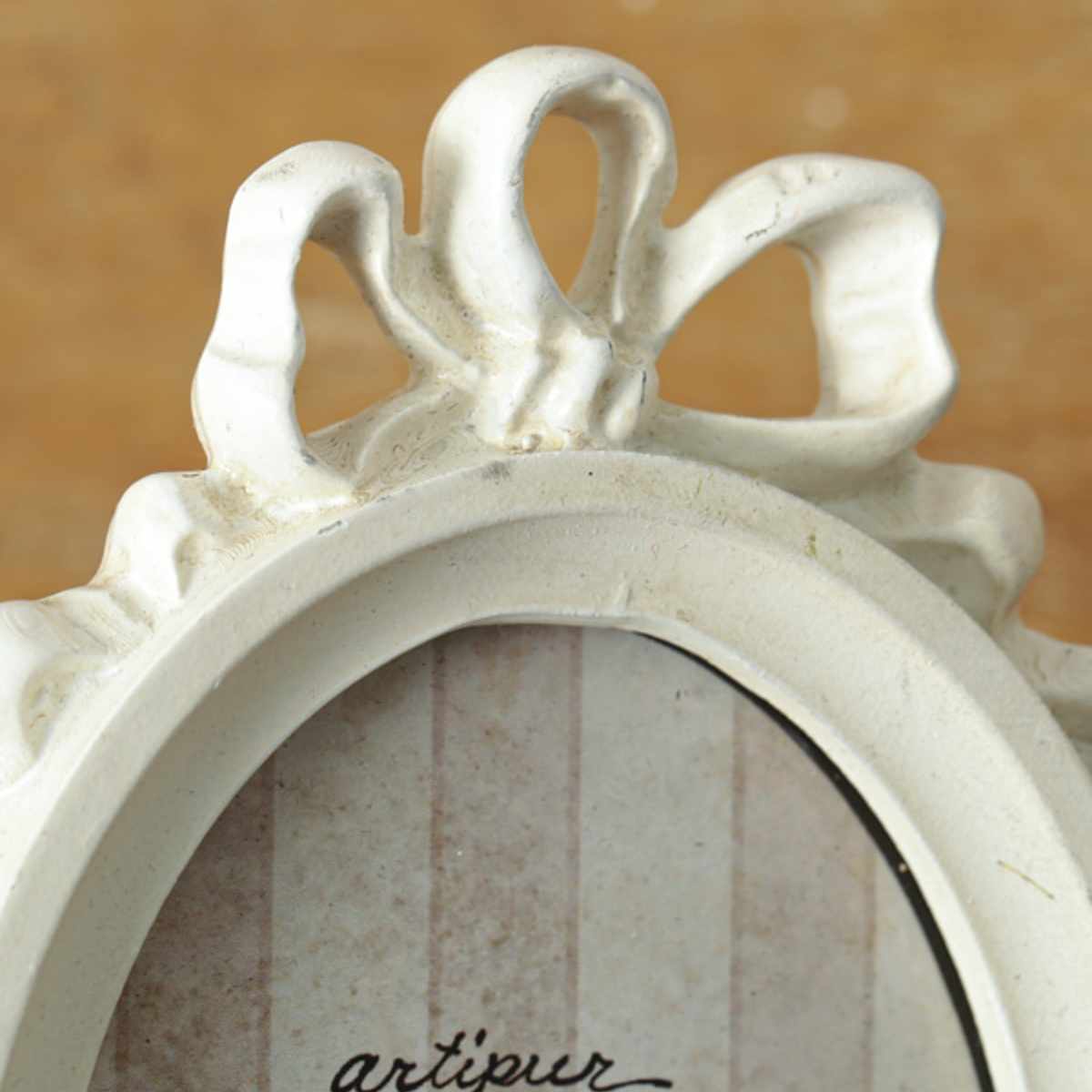 フォトフレーム フォトスタンド オーバル レジン ( 写真立て 写真 フレーム ミニ 小さめ 楕円形 アンティーク調 幅9.5cm ウエディングフォト 置き型 ウェルカムスペース ディスプレイ 写真フレーム 写真入れ ウエディング ) 【ゴールド】 ゴールド