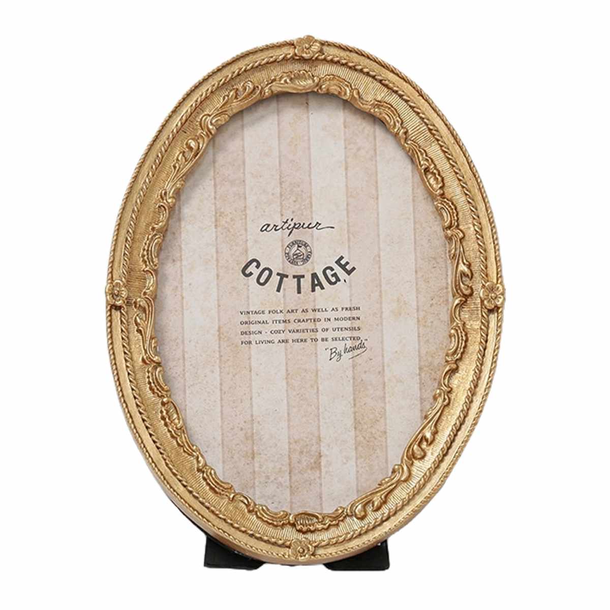 フォトフレーム オーバルフォトフレーム レジン ( 写真立て 写真 フレーム 楕円形 アンティーク調 ウエディングフォト 置き型 幅13cm 壁掛け ウェルカムスペース ディスプレイ 写真フレーム 写真入れ ウエディング ) 【ゴールド】 ゴールド