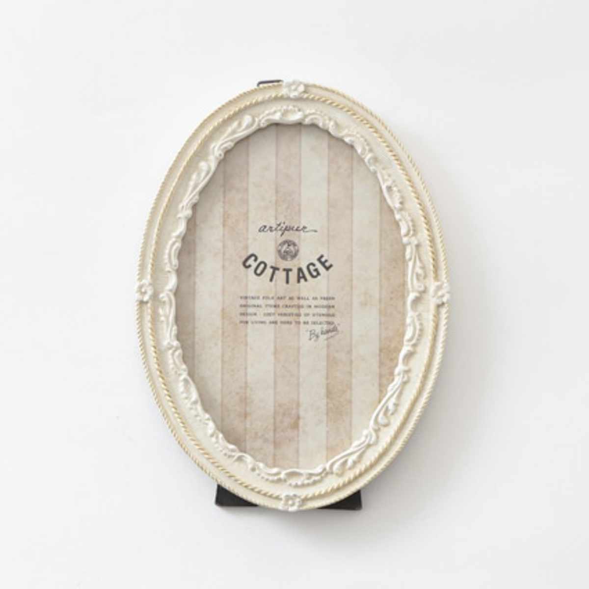 フォトフレーム オーバルフォトフレーム レジン ( 写真立て 写真 フレーム 楕円形 アンティーク調 ウエディングフォト 置き型 幅13cm 壁掛け ウェルカムスペース ディスプレイ 写真フレーム 写真入れ ウエディング ) 【ゴールド】 ゴールド