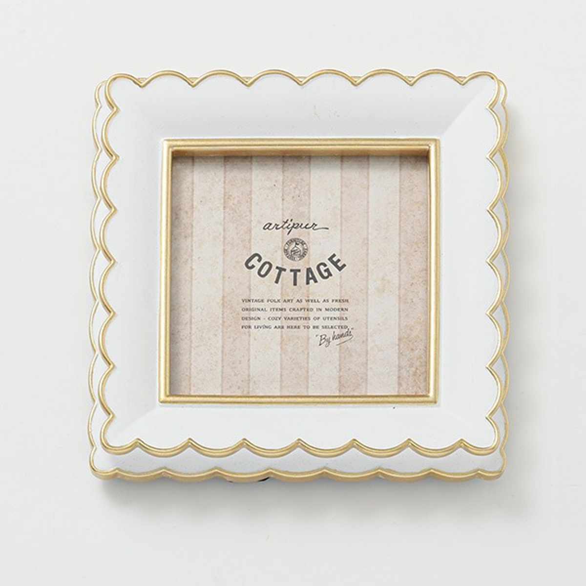 フォトフレーム スクエア波形フォトフレーム スクエア レジン ( 写真立て フォトスタンド 写真 フレーム ミニ 小さめ ましかく 正方形 幅15cm かわいい アンティーク調 ましかくプリント 壁掛け 置き型 ウエディングフォト ) 【ピンク】 ピンク