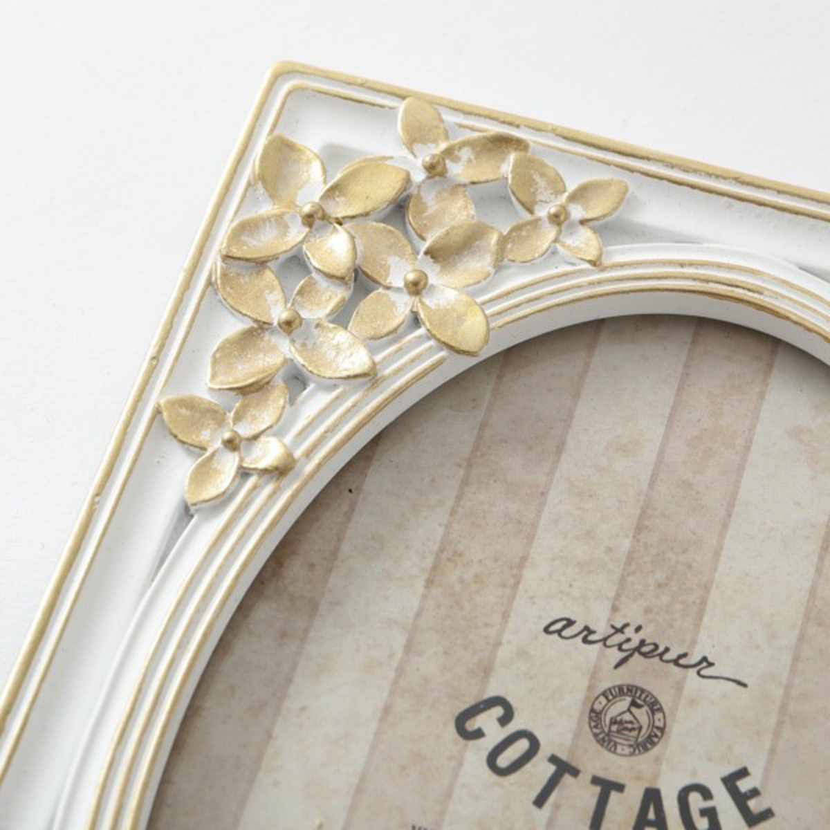 フォトフレーム フラワーフォトフレーム レジン ( 写真立て フォトスタンド 写真 フレーム L判 標準プリントサイズ はがきサイズ KG判 小花 花 アンティーク調 ウエディングフォト 壁掛け 置き型 縦 横 ピクチャーフレーム ) 【ホワイト】 ホワイト