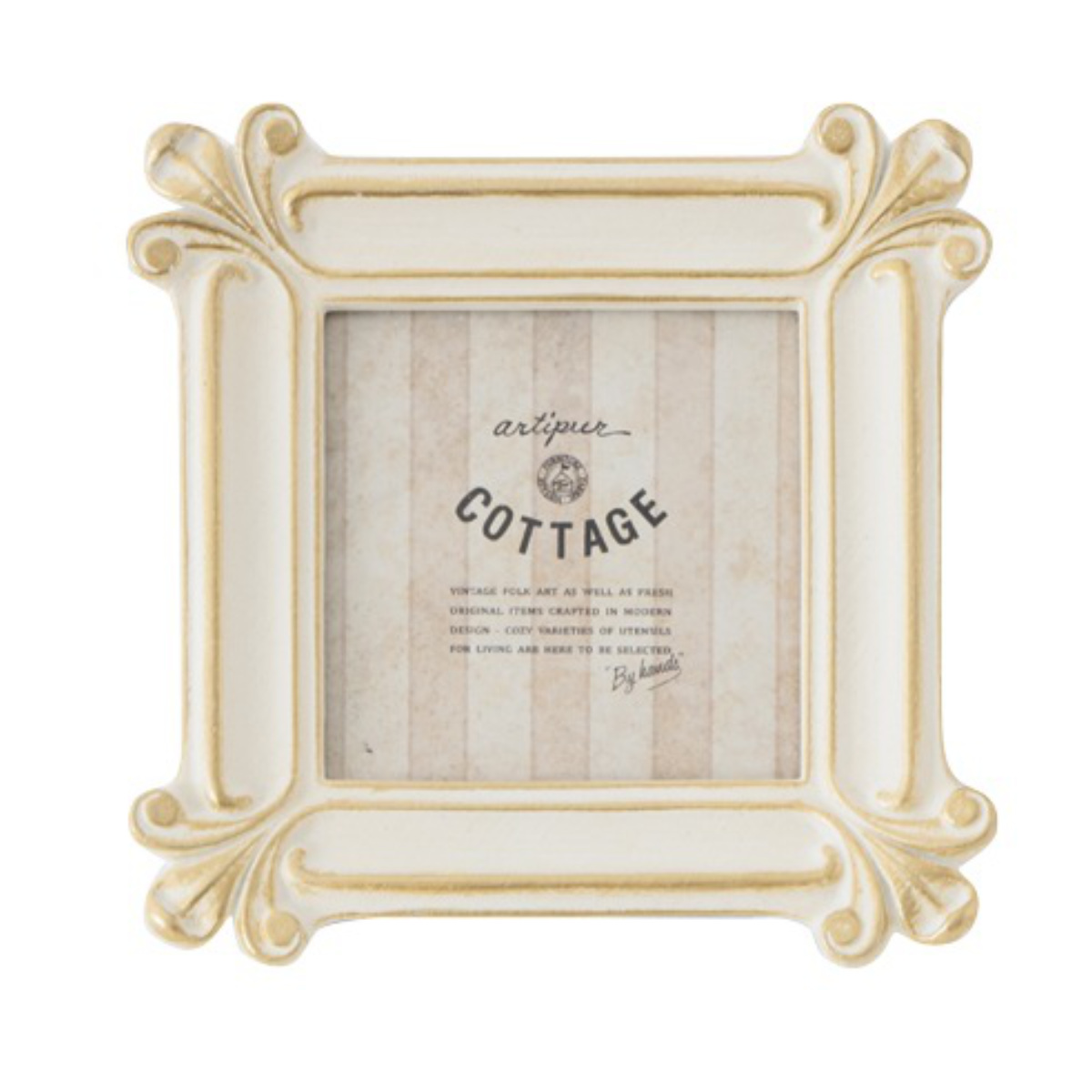 フォトフレーム スクエアミニフレーム レジン ( 写真立て フォトスタンド 写真 フレーム ミニ 小さめ ましかく 正方形 幅12.5cm アンティーク調 ウエディングフォト ましかくプリント 壁掛け 置き型 ウェルカムスペース ) 【グリーン】 グリーン