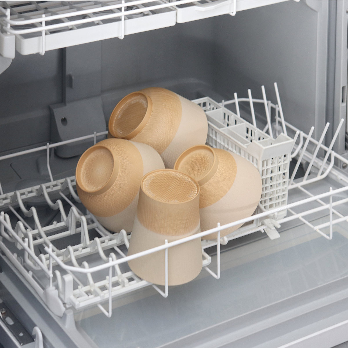 どんぶり 700ml やさしい彩り 抗菌 ( 丼 丼ぶり 日本製 電子レンジ対応 食洗機対応 どんぶり椀 どんぶり鉢 お椀 食器 おしゃれ かわいい 抗菌加工 木目 シンプル 割れにくい 軽い ) 【あかね】 あかね