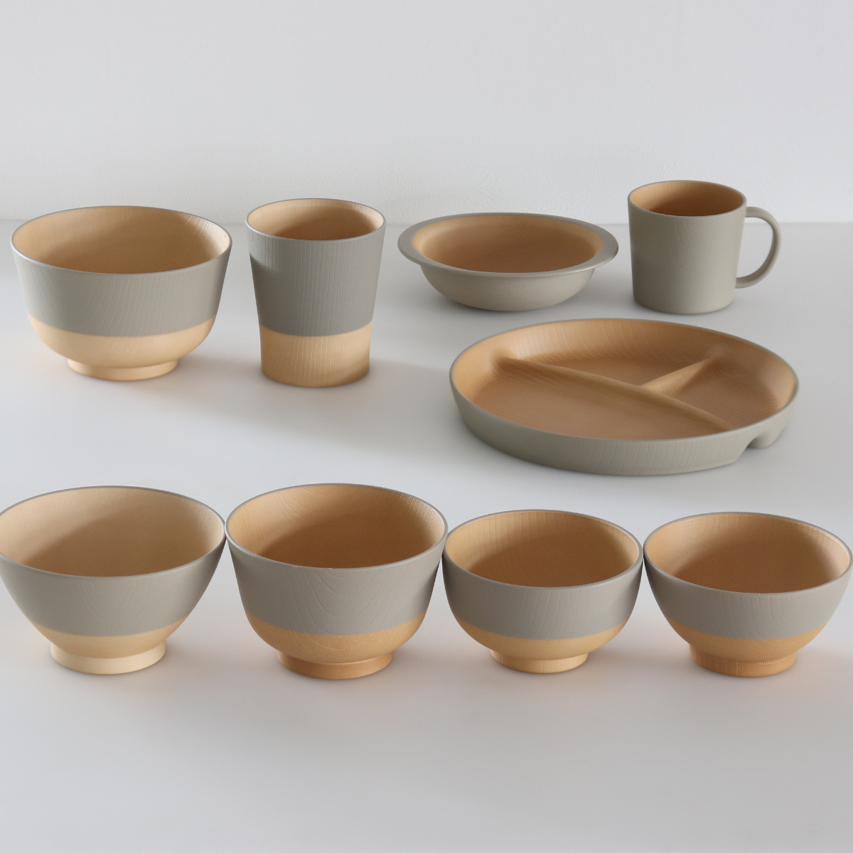 どんぶり 700ml やさしい彩り 抗菌 ( 丼 丼ぶり 日本製 電子レンジ対応 食洗機対応 どんぶり椀 どんぶり鉢 お椀 食器 おしゃれ かわいい 抗菌加工 木目 シンプル 割れにくい 軽い ) 【あかね】 あかね