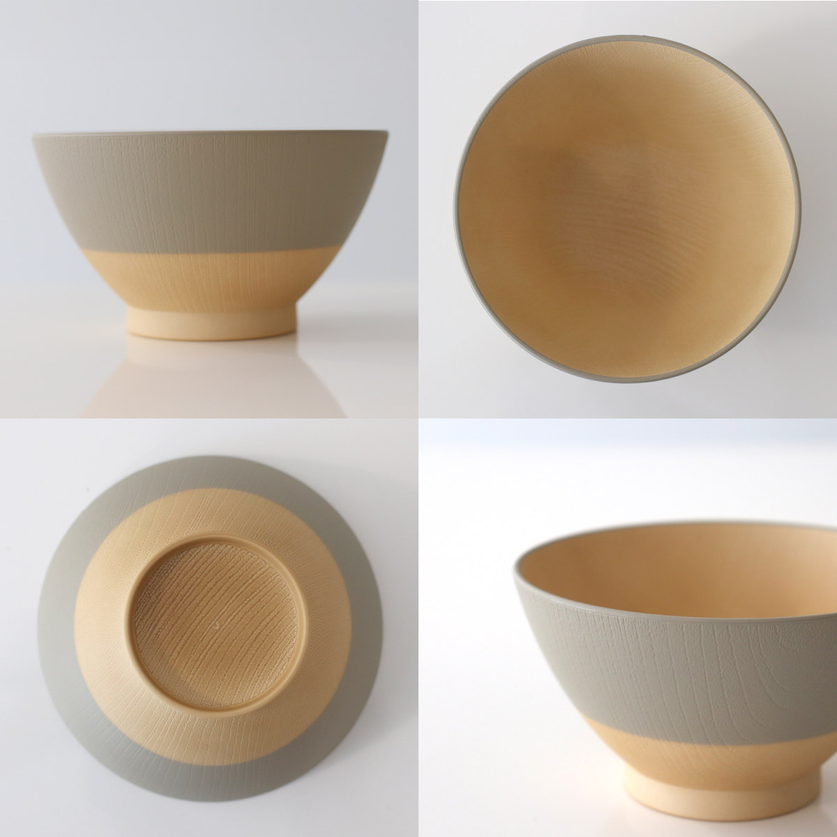 茶碗 12cm やさしい彩り 抗菌 飯椀 同色5個セット ( 日本製 電子レンジ対応 食洗機対応 お茶碗 ご飯茶碗 飯碗 食器 おしゃれ かわいい 抗菌加工 木目 シンプル 割れにくい 軽い ライスボウル ) 【クルミ】 クルミ