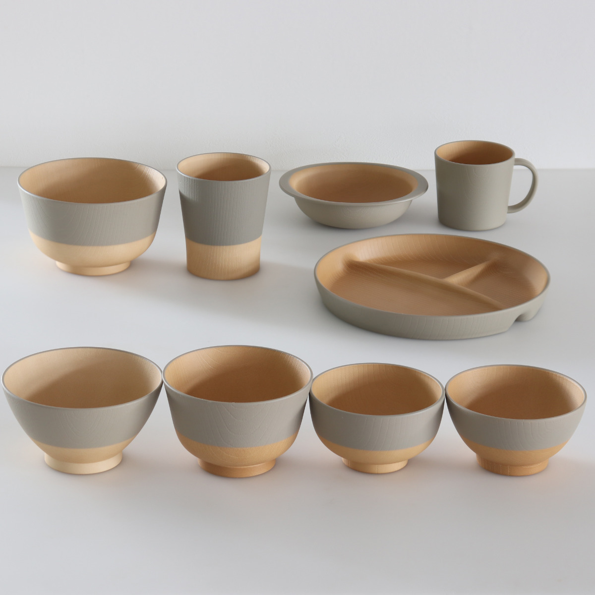 茶碗 10.5cm やさしい彩り 抗菌 キッズ 飯椀 ( 日本製 電子レンジ対応 食洗機対応 子ども 子供 食器 お茶碗 ご飯茶碗 飯碗 おしゃれ かわいい 抗菌加工 木目 シンプル 割れにくい 軽い ライスボウル 伝統色 ) 【レモン】 レモン