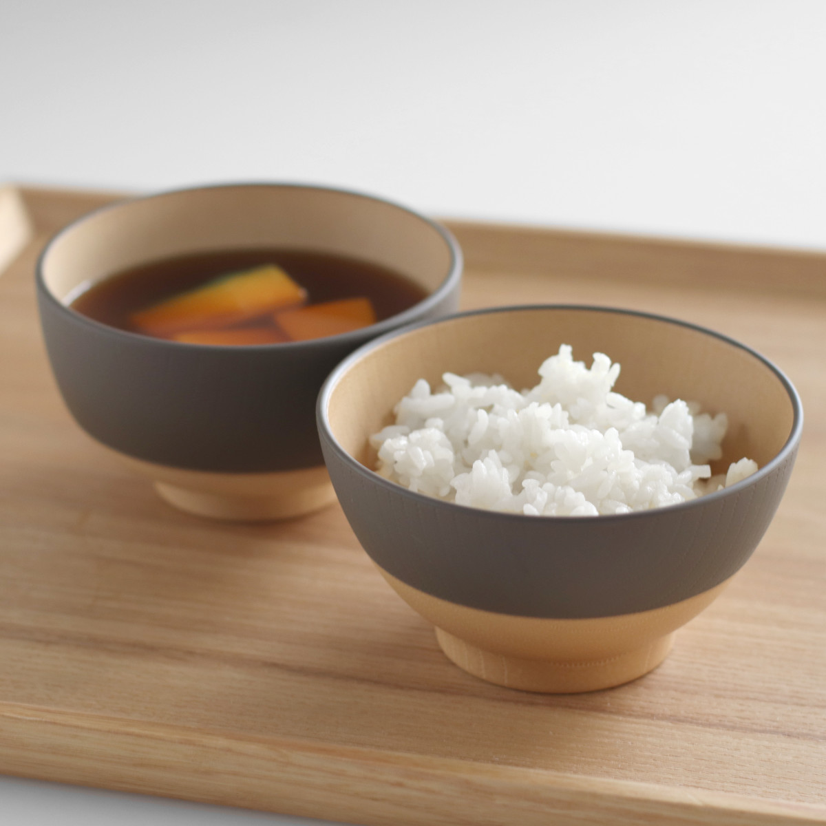 茶碗 10.5cm やさしい彩り 抗菌 キッズ 飯椀 ( 日本製 電子レンジ対応 食洗機対応 子ども 子供 食器 お茶碗 ご飯茶碗 飯碗 おしゃれ かわいい 抗菌加工 木目 シンプル 割れにくい 軽い ライスボウル 伝統色 ) 【レモン】 レモン