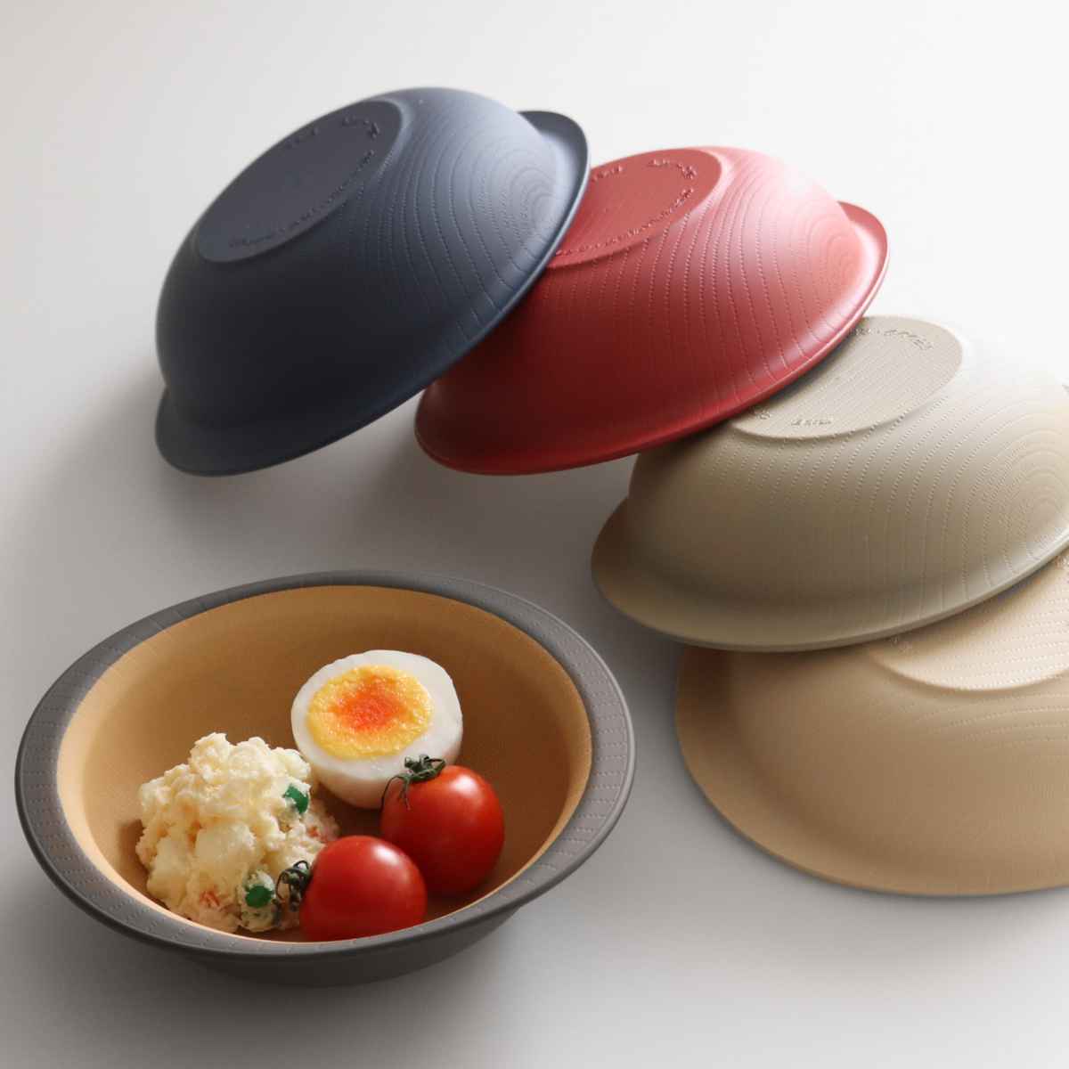 やさしい彩りキッズボウル るり色 同色3個セット ( キッズ 子ども 子供 日本製 電子レンジ対応 食洗機対応 抗菌 15cm 中鉢 子ども用食器 キッズ用 サラダボウル シリアルボウル おやつ スープ 朝食 軽い 割れにくい ) 【あかね】 あかね