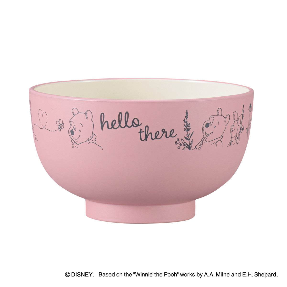 汁椀 Pooh Bee 抗菌汁わん くまのプーさん ( BPAフリー 日本製 抗菌 電子レンジ対応 食洗機対応 プーさん ピグレット 茶碗 椀 おしゃれ かわいい ディズニー キャラクター 軽い 割れにくい お椀 ボウル ) 【グレージュ】 グレージュ