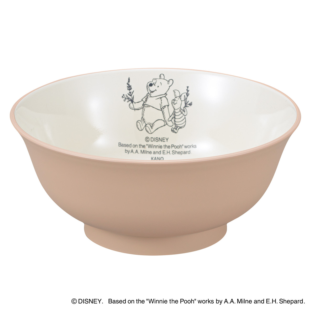 丼鉢 Pooh Bee 抗菌どんぶり くまのプーさん ( BPAフリー 日本製 抗菌 電子レンジ対応 食洗機対応 プーさん ピグレット 丼ぶり 丼物 丼 どんぶり おしゃれ かわいい ディズニー キャラクター 茶碗 椀 器 うつわ 軽い 割れにくい ) 【グレージュ】 グレージュ