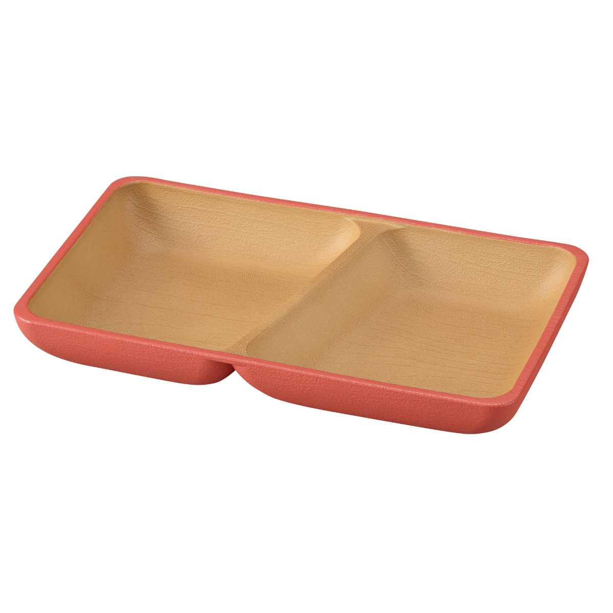 プレート earth color 抗菌 スクエア S ( BPAフリー 日本製 電子レンジ対応 食洗機対応 ランチプレート 皿 お皿 仕切り皿 ランチ皿 おしゃれ かわいい 軽い 割れにくい 2つ仕切り 21.5cm 子ども 介護 抗菌加工 木目調 ) 【オリーブ】 オリーブ