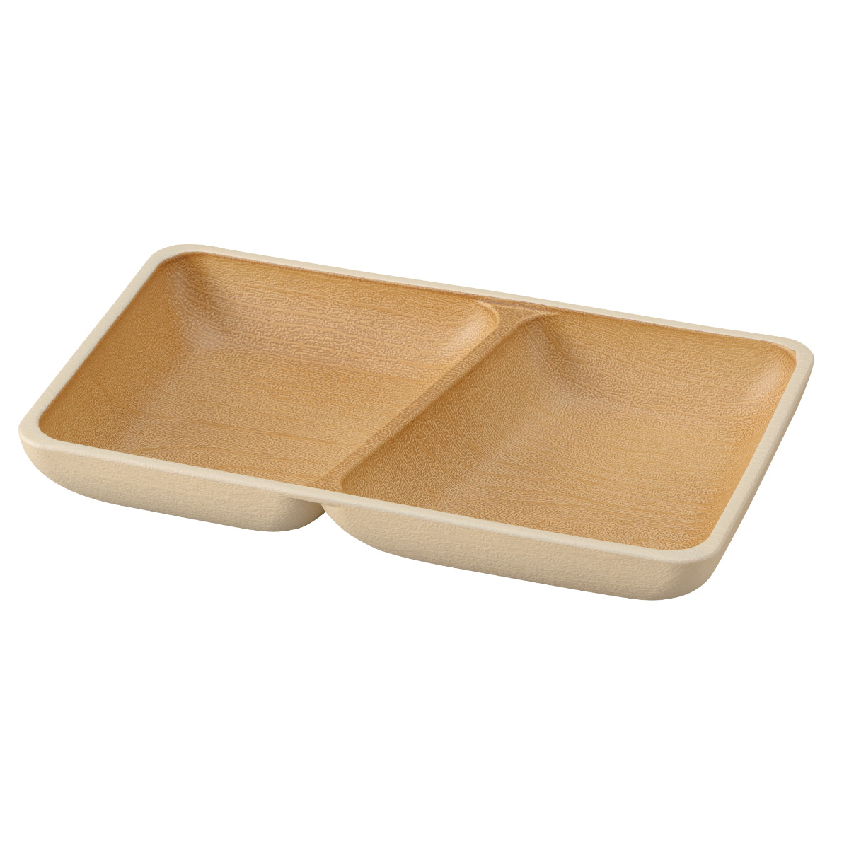 プレート earth color 抗菌 スクエア S ( BPAフリー 日本製 電子レンジ対応 食洗機対応 ランチプレート 皿 お皿 仕切り皿 ランチ皿 おしゃれ かわいい 軽い 割れにくい 2つ仕切り 21.5cm 子ども 介護 抗菌加工 木目調 ) 【オリーブ】 オリーブ