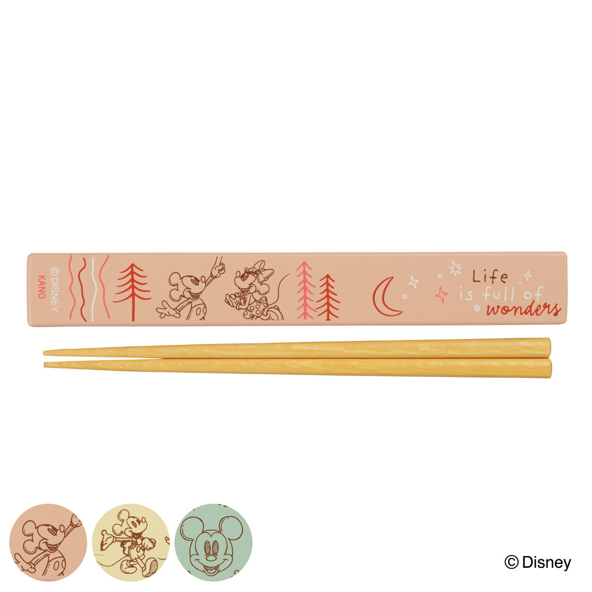 箸箱 抗菌箸18cm ミッキー ミニー ( 食洗機対応 箸 箸&箸箱セット お箸 抗菌 箸ケース 日本製 食洗機OK はし 弁当 お弁当 スライド式 折れ曲げ式 持ち運び 抗菌加工 お弁当用 携帯用 おしゃれ ) 【ピンク】