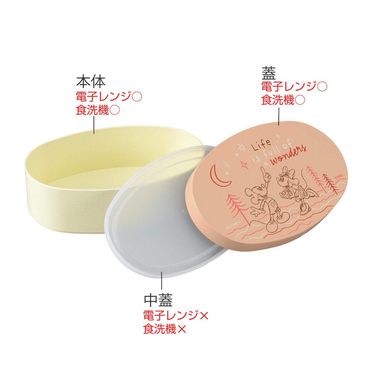 弁当箱 475ml 抗菌ランチボックス ミッキー ミニー ( ランチボックス レンジ対応 食洗機対応 一段 大人 子ども 日本製 レンジOK 食洗機OK 弁当 お弁当 ランチバンド付き わっぱ風 国産 ) 【グリーン】 グリーン