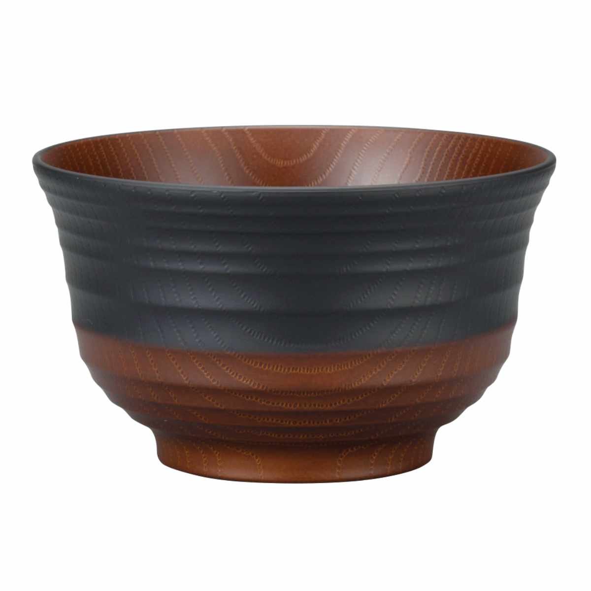 丼鉢 日本伝統色 羽反塗分丼 ( 電子レンジ対応 食洗機対応 BPAフリー 日本製 茶碗 丼物 どんぶり 鉢 器 うつわ おしゃれ 丼ぶり うどん 蕎麦 そば 麺鉢 ラーメン 豚汁 親子丼 牛丼 ) 【古代朱】 古代朱