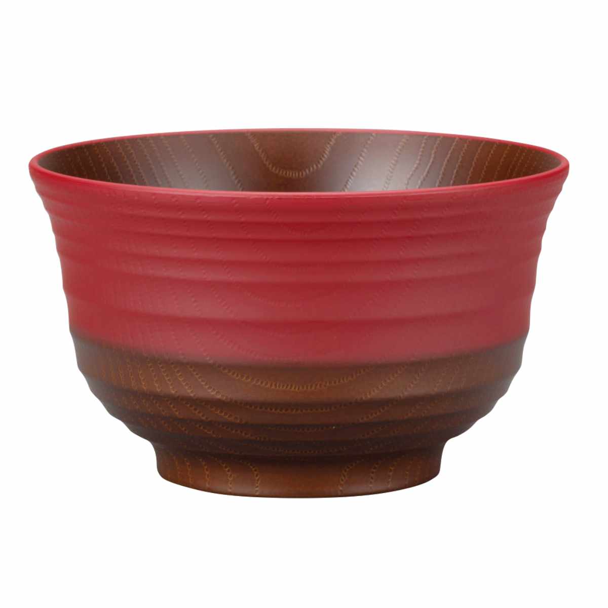 丼鉢 日本伝統色 羽反塗分丼 ( 電子レンジ対応 食洗機対応 BPAフリー 日本製 茶碗 丼物 どんぶり 鉢 器 うつわ おしゃれ 丼ぶり うどん 蕎麦 そば 麺鉢 ラーメン 豚汁 親子丼 牛丼 ) 【古代朱】 古代朱