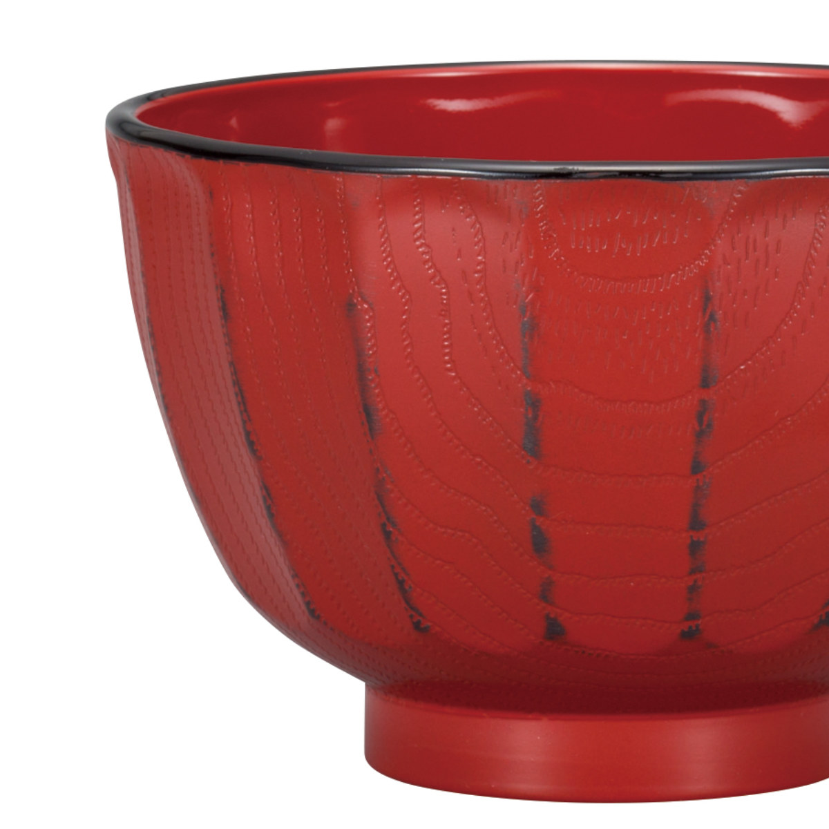 抗菌 菊彫 汁椀揃 根来 曙 5個入 ( 電子レンジ対応 食洗機対応 BPAフリー お椀 碗 味噌汁碗 おしゃれ 軽い 割れにくい 抗菌加工 味噌汁 みそ汁 スープ ) 【曙】 曙