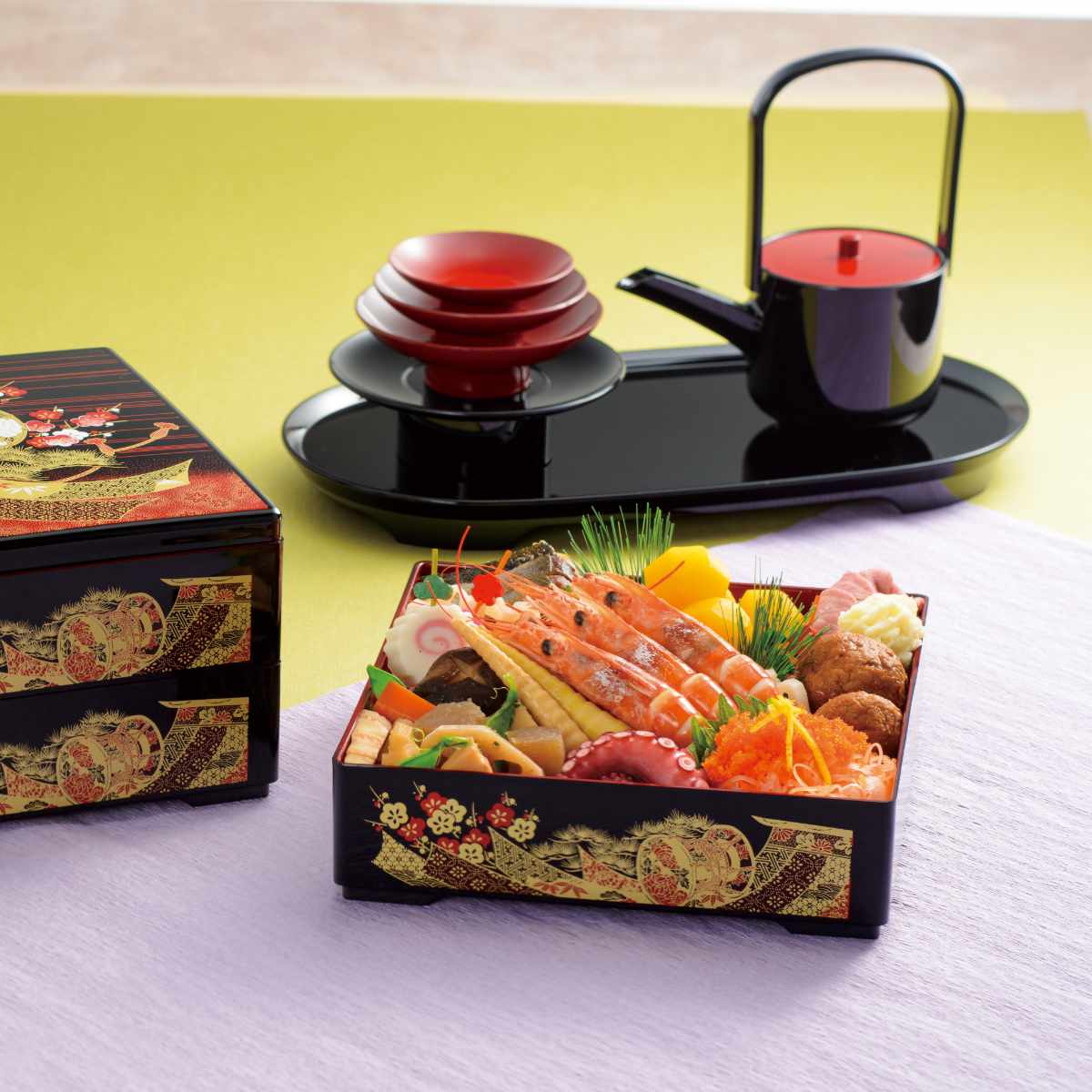 屠蘇器 コンパクト屠蘇器セット 寿 ( 日本製 酒 とそき おとそ 銚子 盃 お盆 コンパクト 新春 お祝い イベント とそ器 国産 酒器 迎春 )