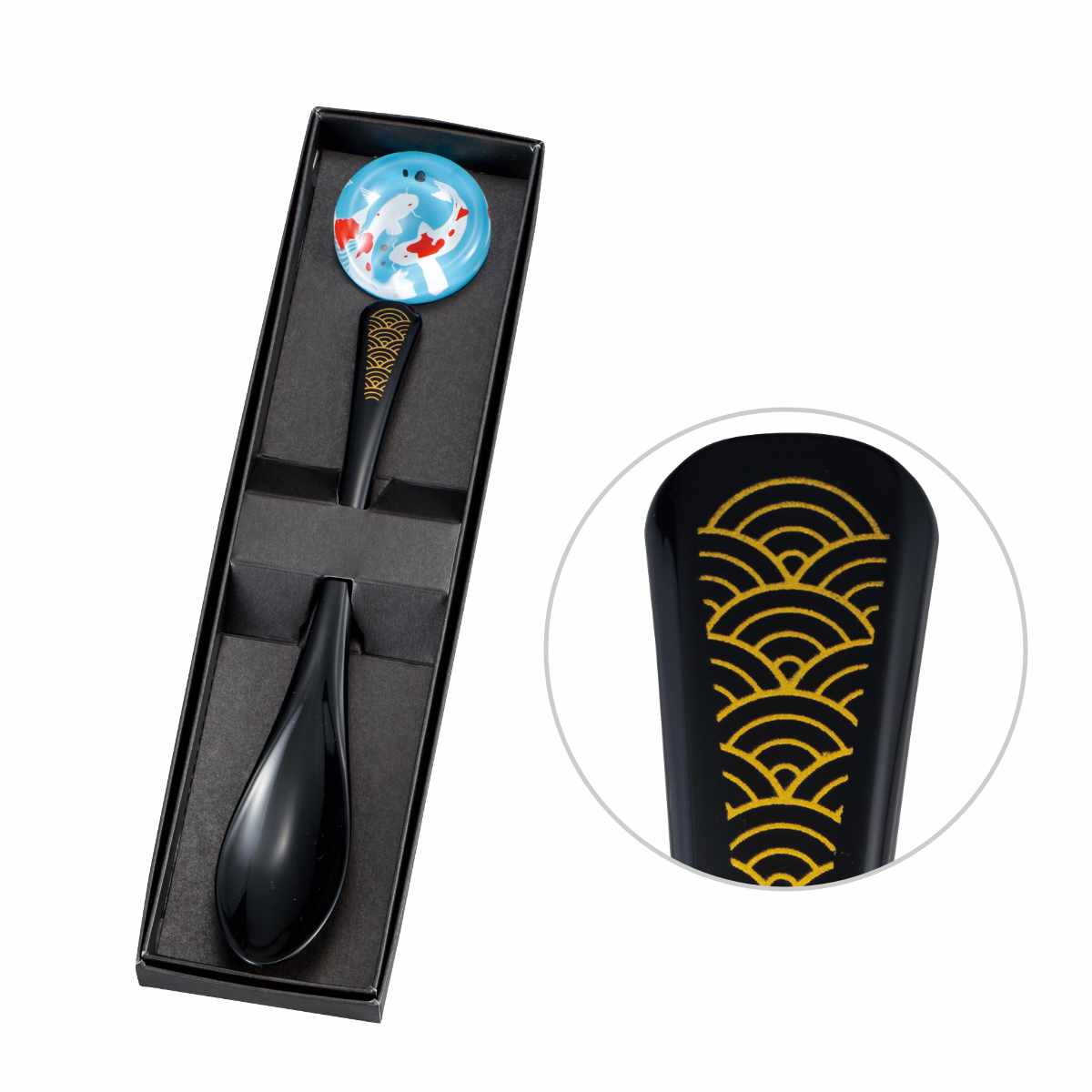 スプーン スプーンレスト 2点セット ( 日本製 カトラリー セット 和 マルチスプーン プラスチック カトラリーレスト おしゃれ 和柄 鯉 秋 うさぎ ウサギ 国産 スリム ボックス入り 贈り物 父の日 母の日 敬老の日 箱入り ) 【春秋】 春秋