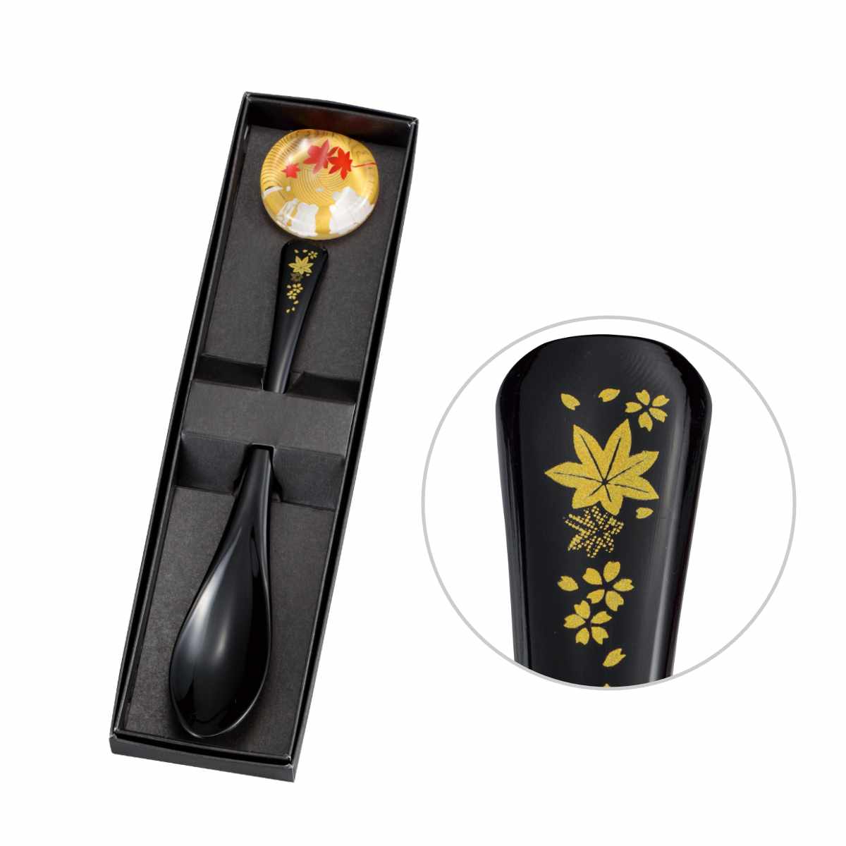 スプーン スプーンレスト 2点セット ( 日本製 カトラリー セット 和 マルチスプーン プラスチック カトラリーレスト おしゃれ 和柄 鯉 秋 うさぎ ウサギ 国産 スリム ボックス入り 贈り物 父の日 母の日 敬老の日 箱入り ) 【春秋】 春秋