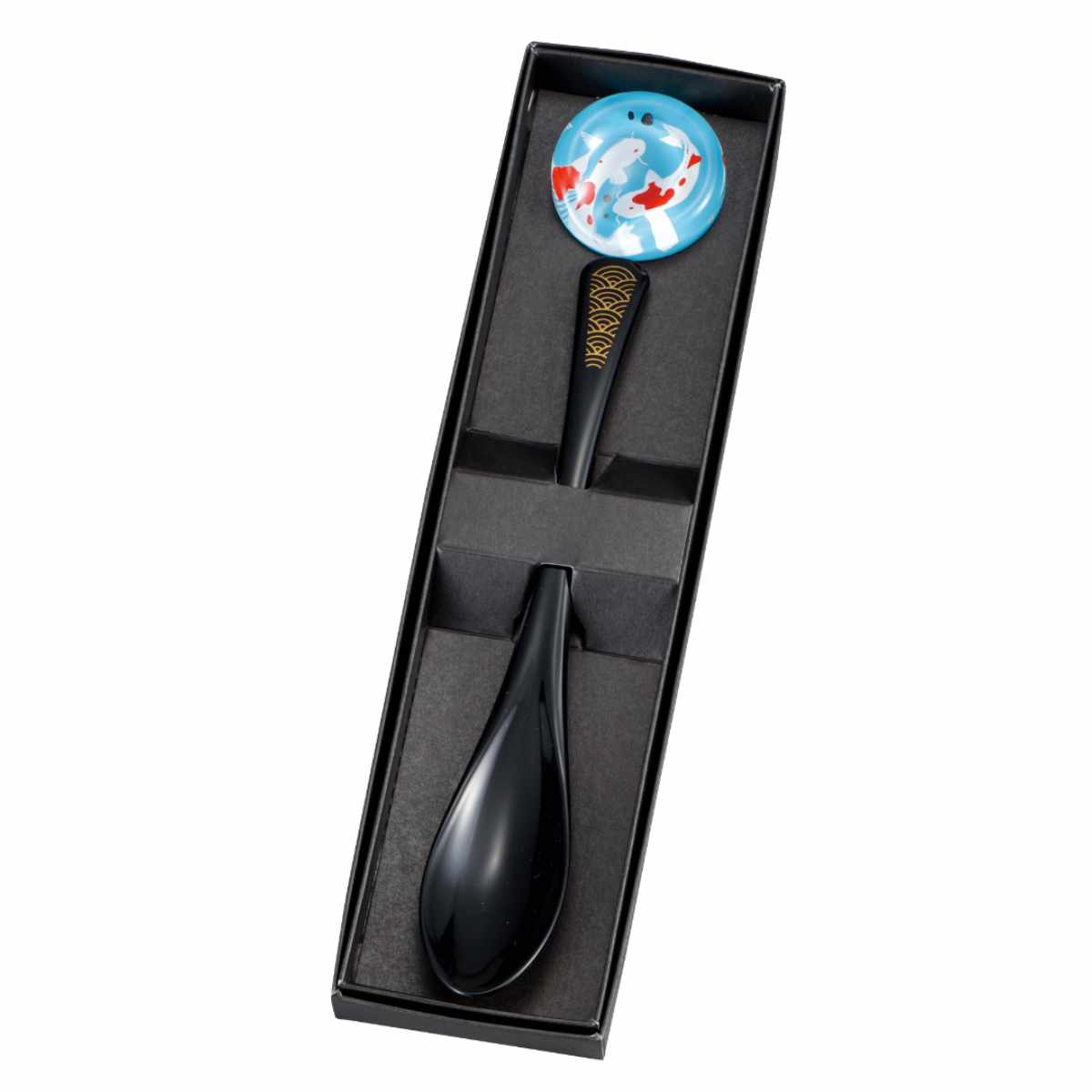 スプーン スプーンレスト 2点セット ( 日本製 カトラリー セット 和 マルチスプーン プラスチック カトラリーレスト おしゃれ 和柄 鯉 秋 うさぎ ウサギ 国産 スリム ボックス入り 贈り物 父の日 母の日 敬老の日 箱入り ) 【春秋】 春秋