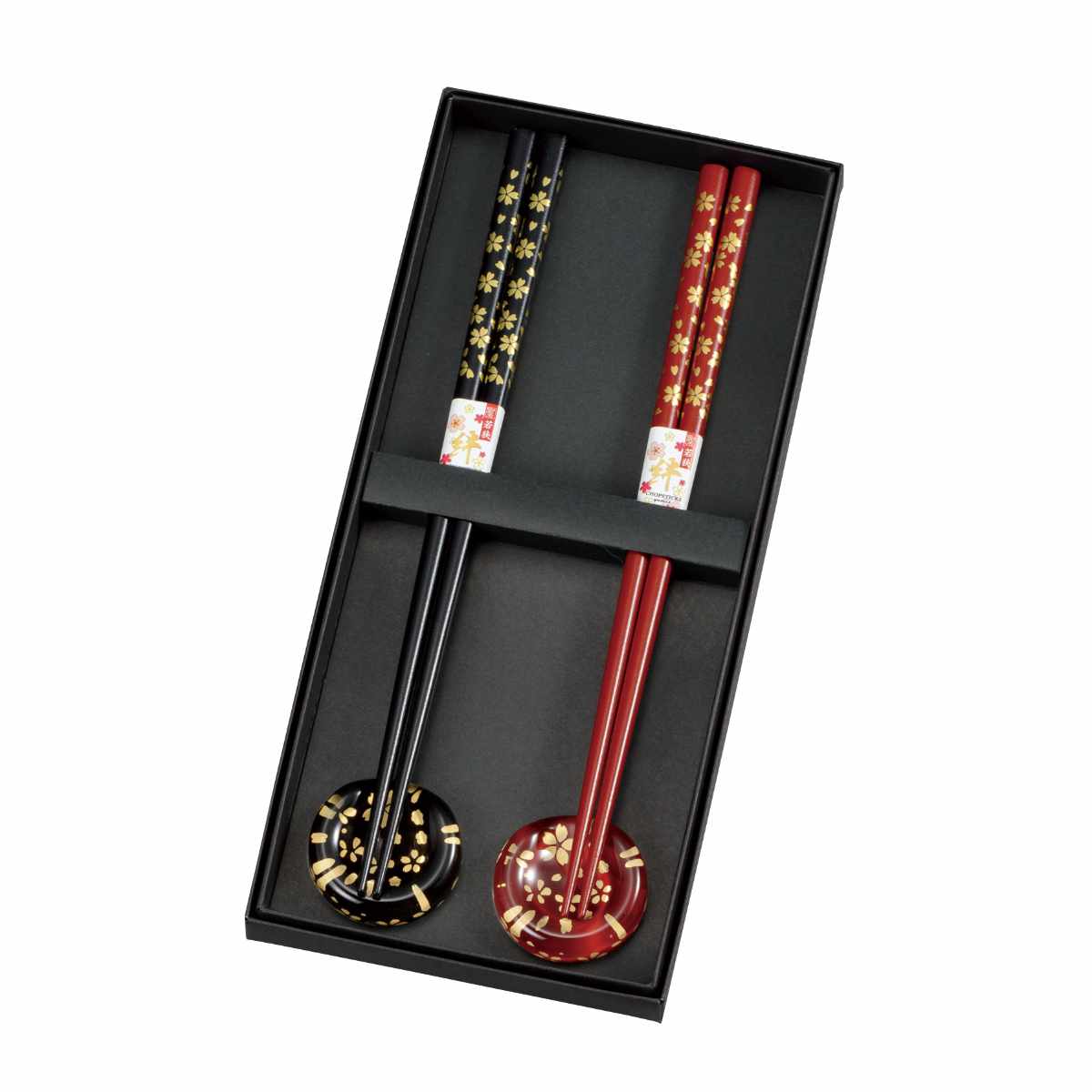 箸 箸置き 桜 2点セット ( 日本製 お箸 箸置 カトラリー 和柄 和 さくら ペアセット 夫婦箸 ペア おしゃれ 贈り物 めおと箸 父 母 両親 箱入り 結婚祝い 結婚記念日 )