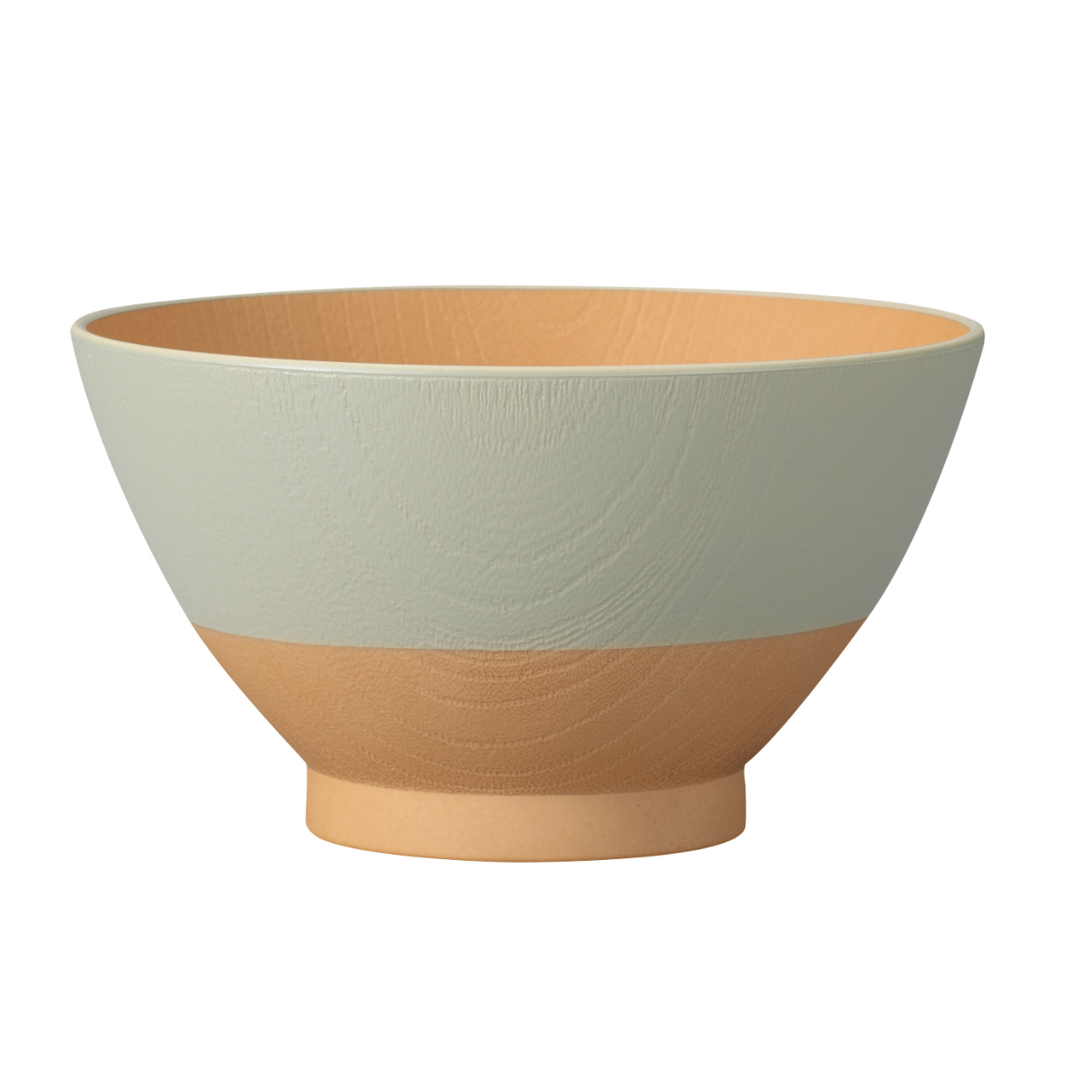 茶碗 日々色 抗菌 飯椀 ( BPAフリー 日本製 電子レンジ対応 食洗機対応 おしゃれ かわいい 11.8cm プラスチック シンプル パステル お茶わん ライスボウル 木目調 ) 【レモン】 レモン